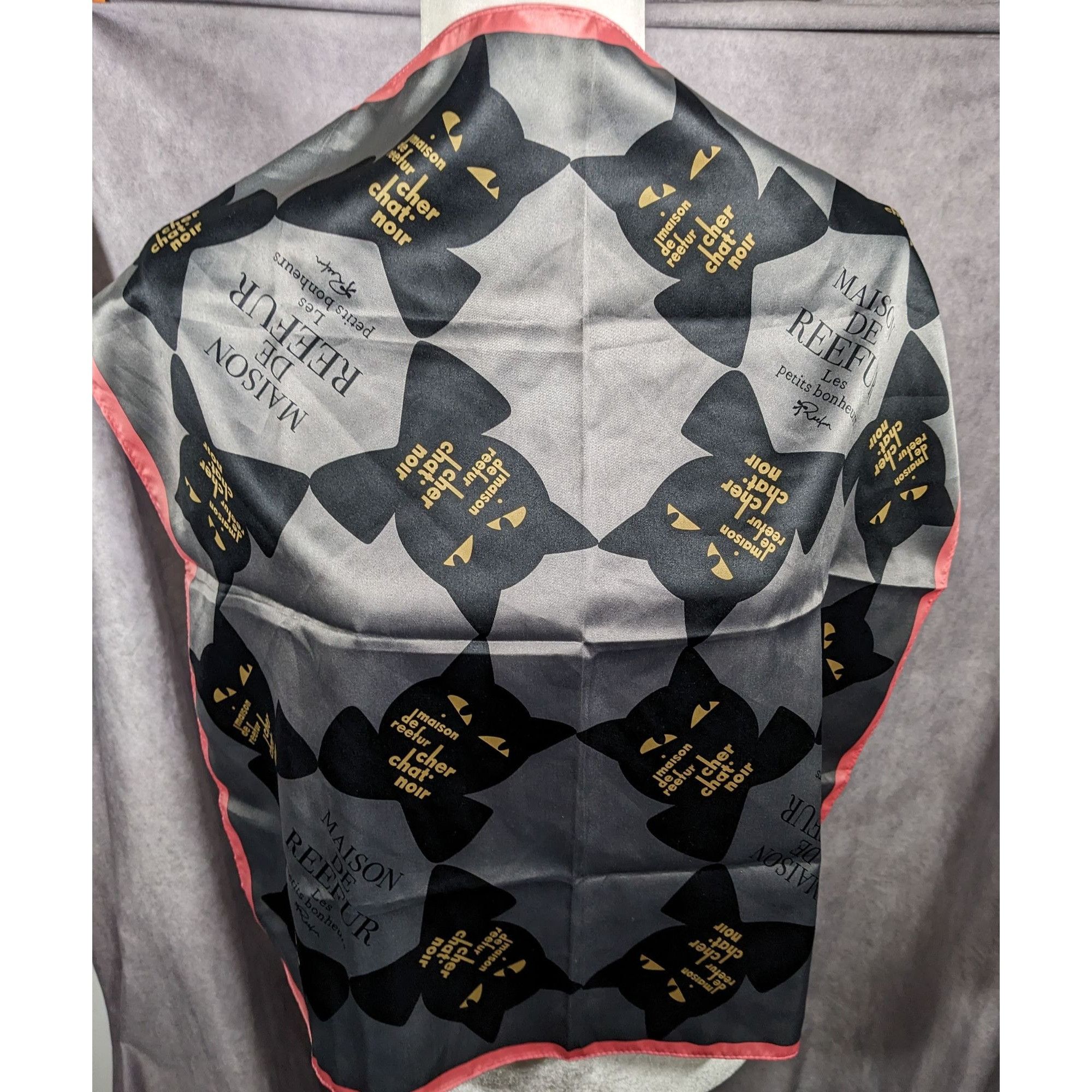 Other Maison De Reefur Dear Black Cat Little Joys Scarf Size ONE SIZE - 6 Thumbnail