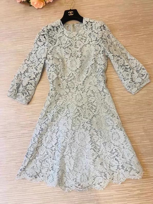 Valentino Valentino Haze blue lace dress Size XS / US 0-2 / IT 36-38 - 3 Thumbnail