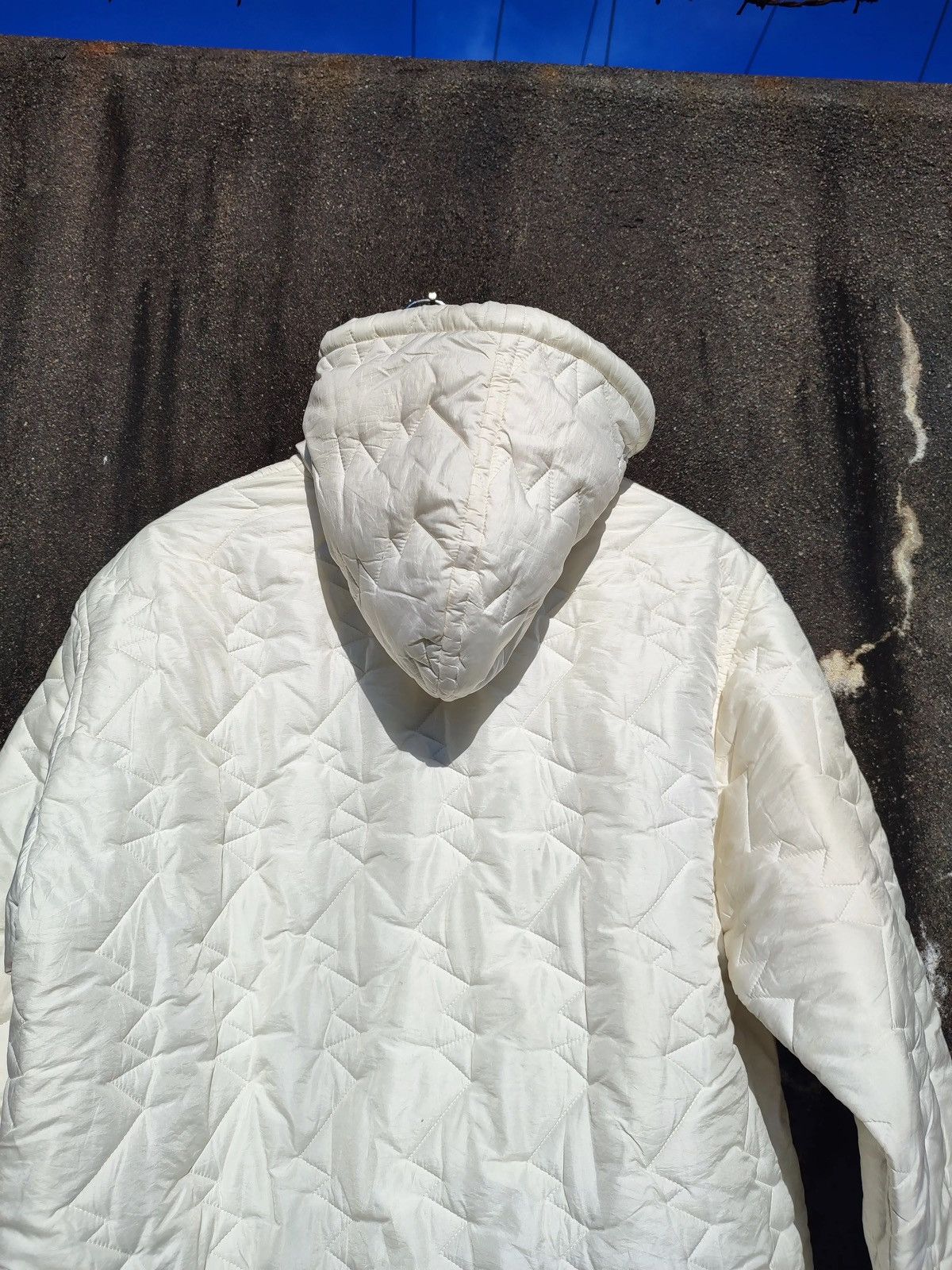 Designer × Japanese Brand Vividakiko Quilted Hooded Coat – Ivory (M) Size US M / EU 48-50 / 2 - 6 Thumbnail