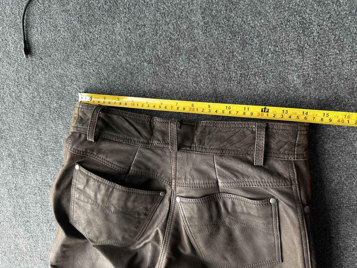 Other 🚨GRAIL MEN LEATHER PANTS Y2K WESTERN MOTORCYCLE Size US 29 - 20 Thumbnail