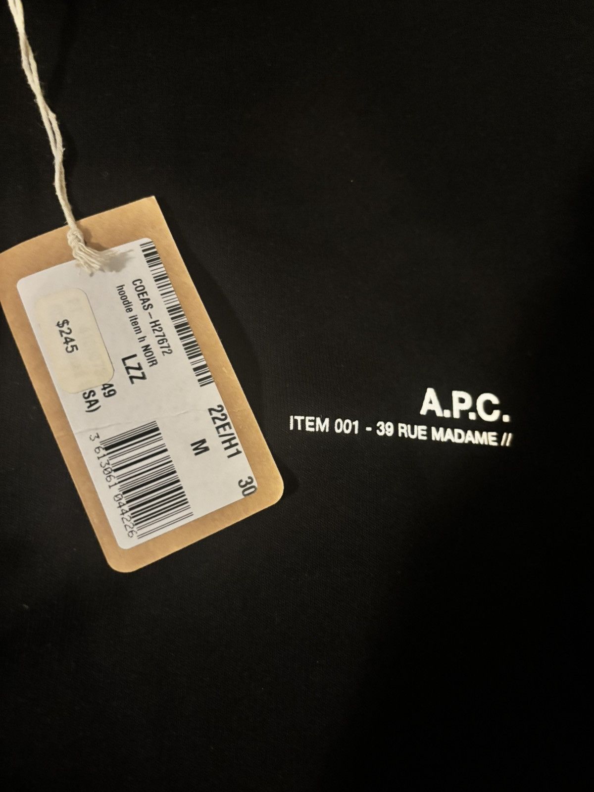 A.P.C. A.P.C. logo-print cotton drawstring hoodie Size US M / EU 48-50 / 2 - 4 Thumbnail