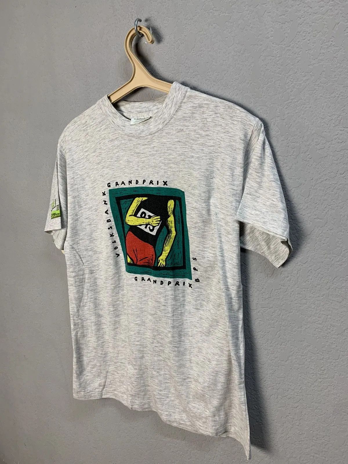 Vintage 1994 Vintage BPS t-shirt Run Running Grandprix Volksbank Size US M / EU 48-50 / 2 - 6 Thumbnail
