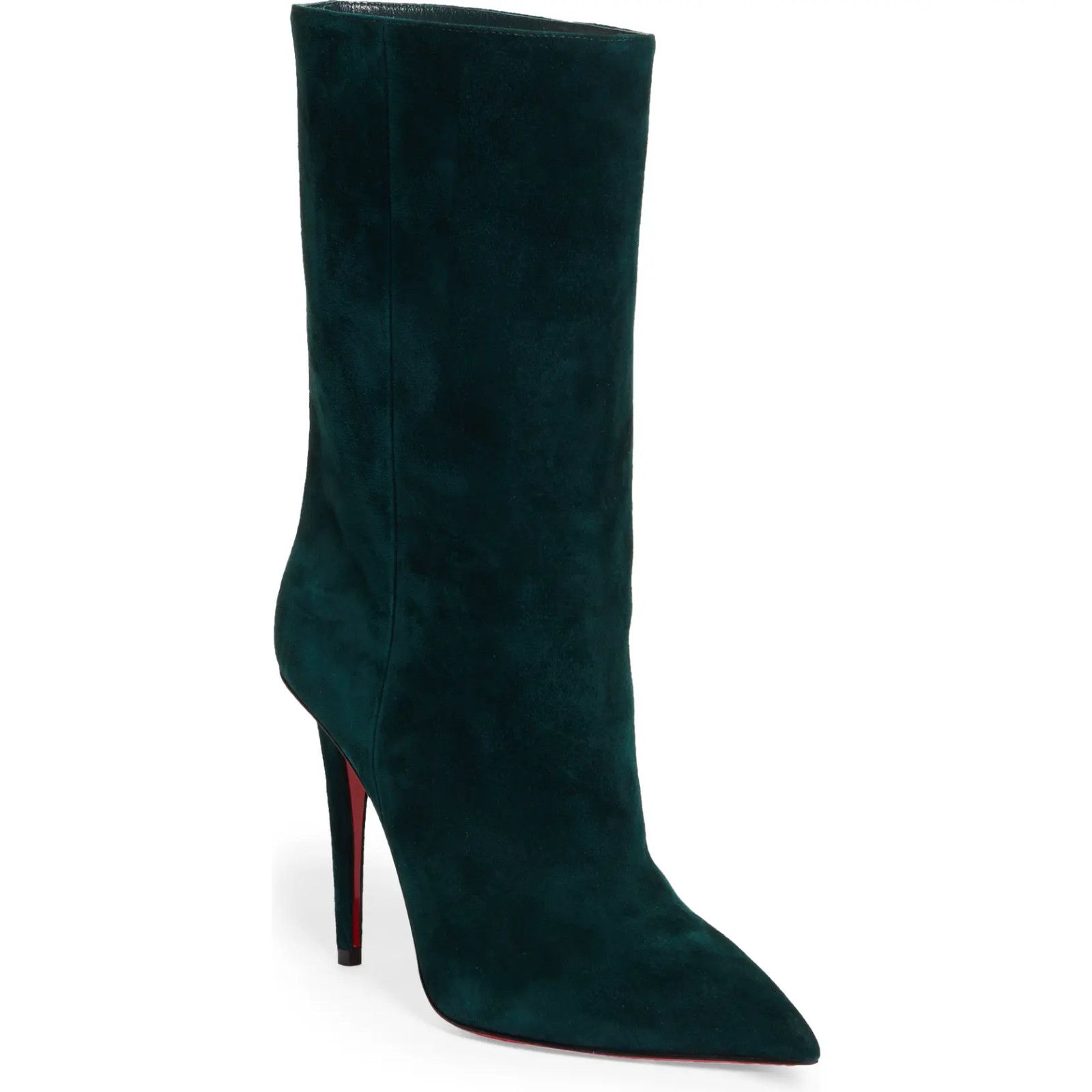 Christian Louboutin Christian Louboutin Astrilarge Booty 100 Vosges Green Suede Size US 9.5 / IT 39.5 - 3 Thumbnail