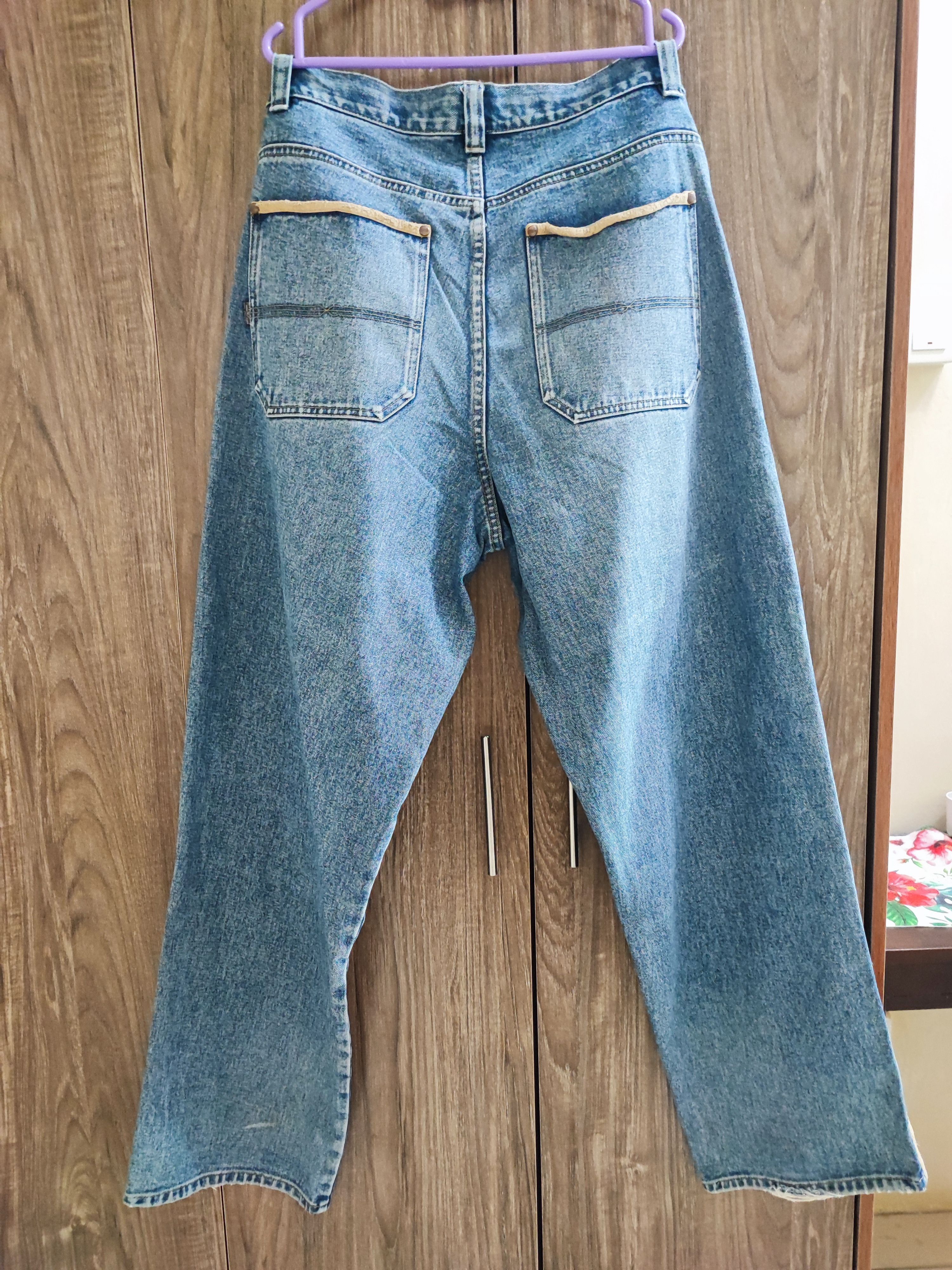 Pelle Pelle Rare!! Vintage 90's Pelle Pelle Baggy Double kneeJeans Size US 34 / EU 50 - 4 Thumbnail