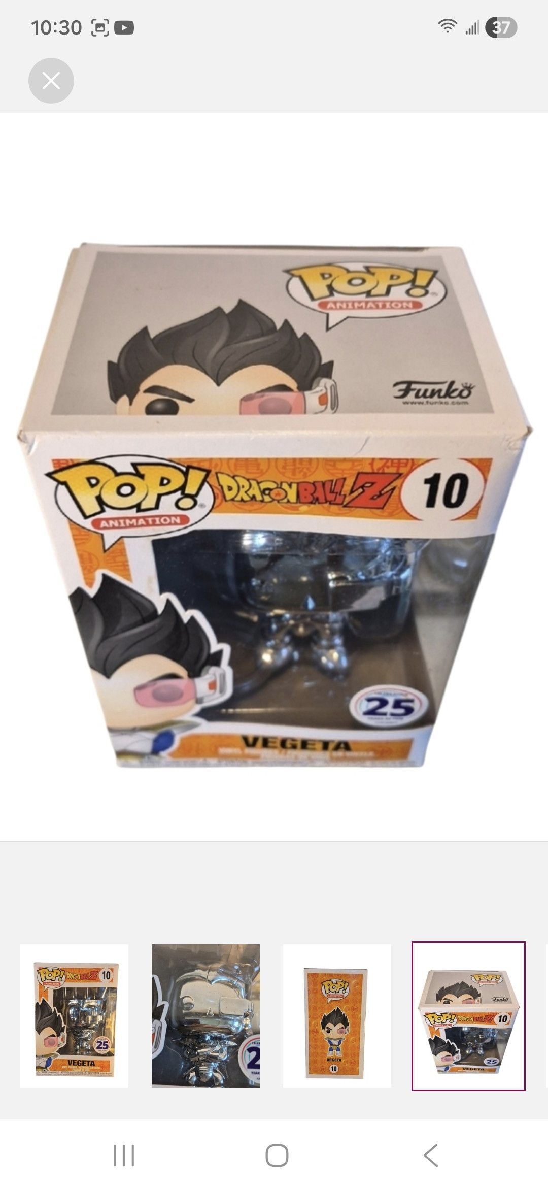 Other Funko × Dragon Ball Z VEGETA Funko POP Vinyl Figure Size ONE SIZE - 4 Thumbnail