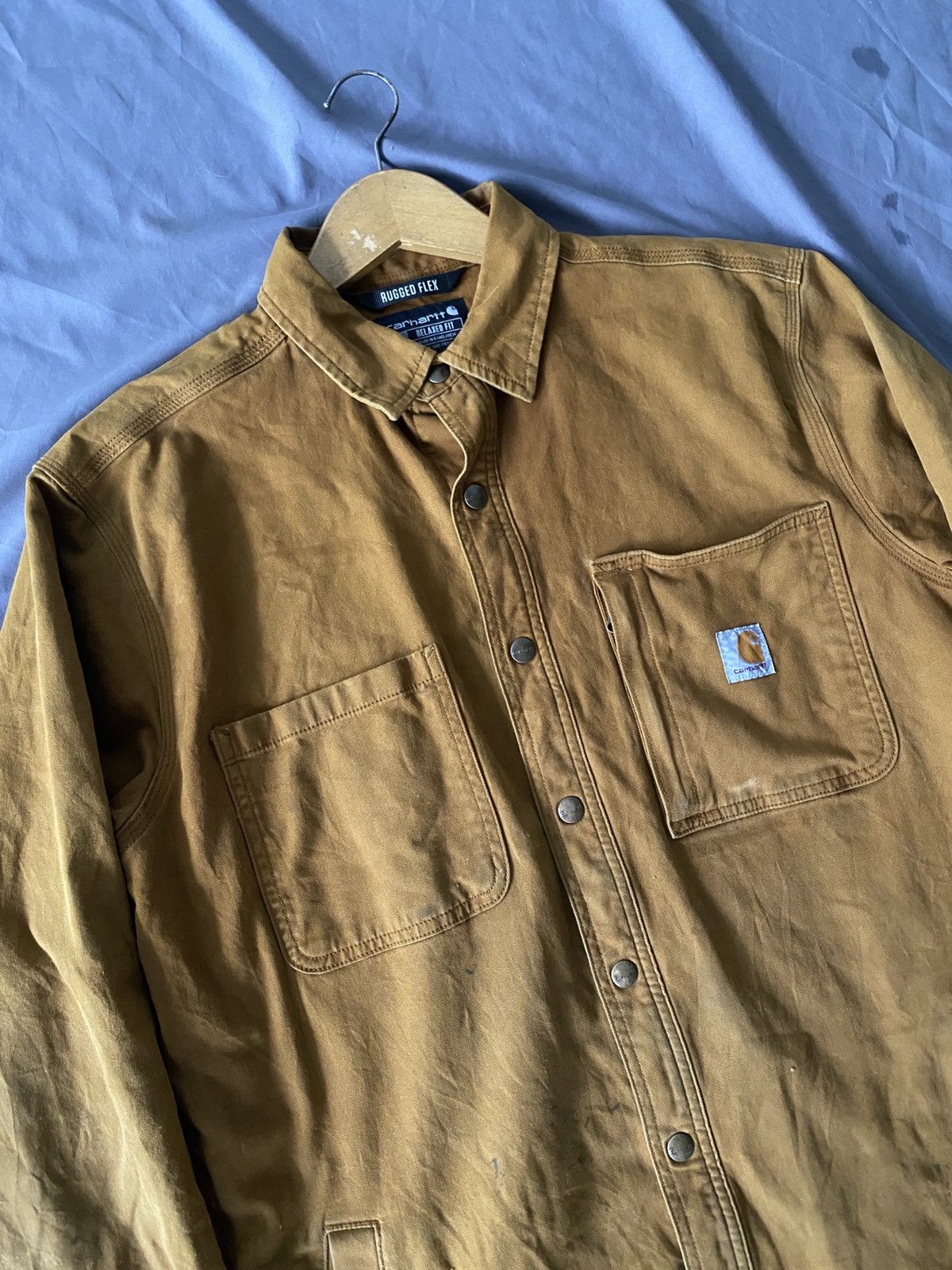Carhartt Carhartt Rugged Flex Canvas Shirt Jacket Size US M / EU 48-50 / 2 - 2 Thumbnail