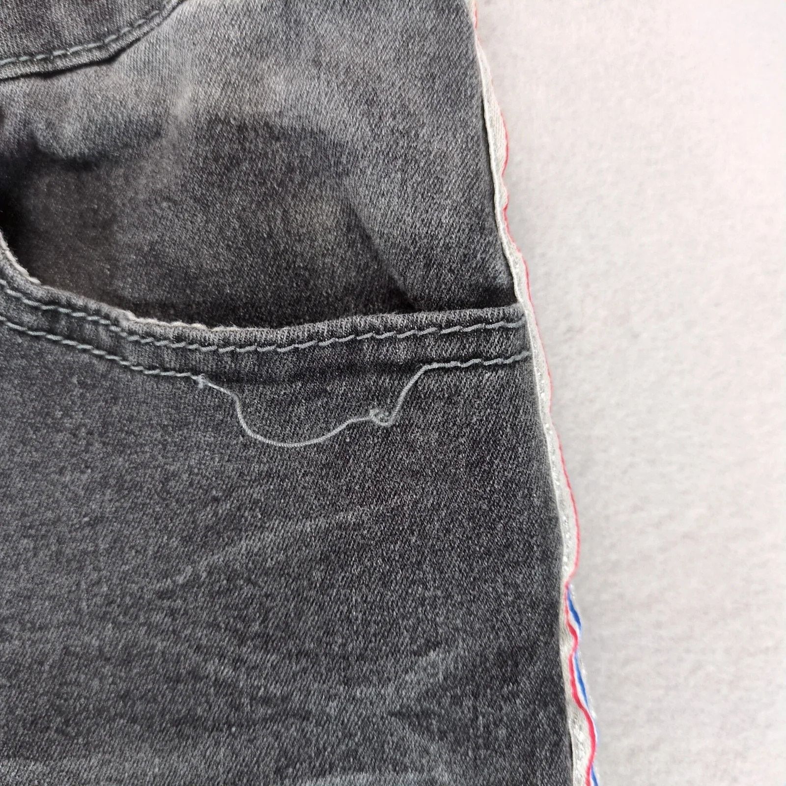 Other Denim & Rivets Y2K Charcoal Jeans Women's 34x29" Side Stripe Size 42" / US 20 - 8 Thumbnail