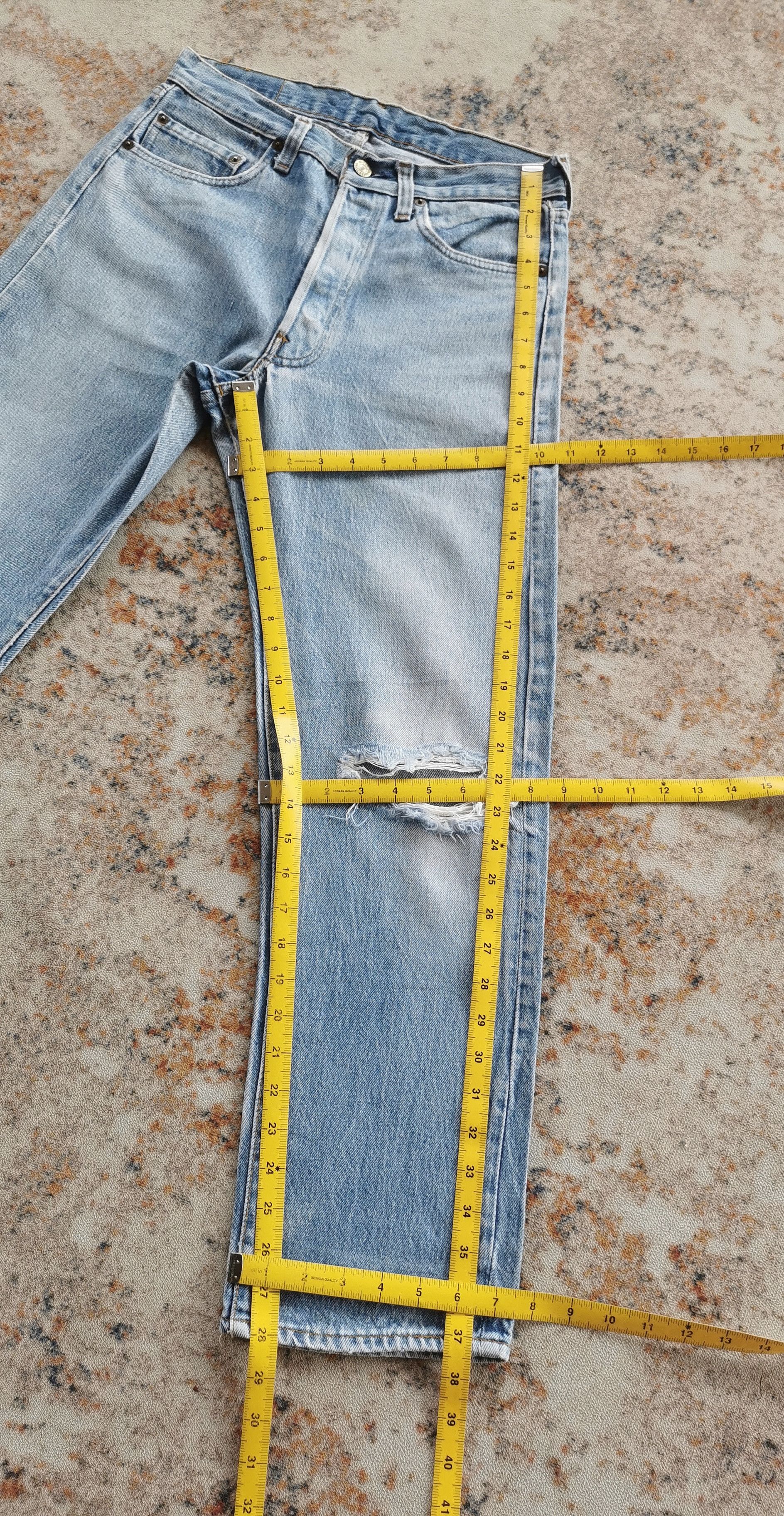 Levi's 90s Light Wash Vintage Levi's 501 Jeans USA 28x28 Denim Size US 28 / EU 44 - 5 Thumbnail