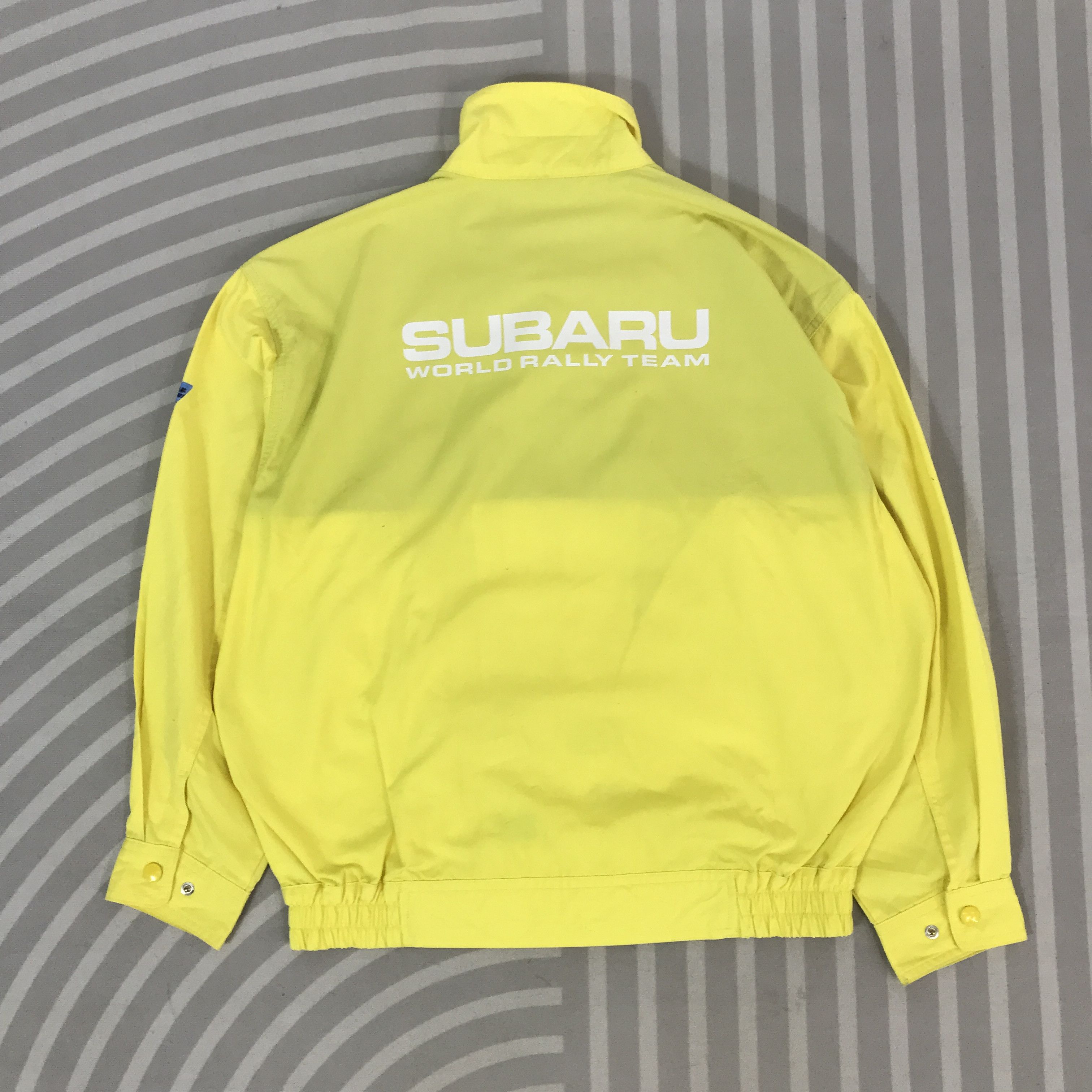 Japanese Brand Vintage Subaru Racing yellow uniform jacket Size US L / EU 52-54 / 3 - 1 Thumbnail