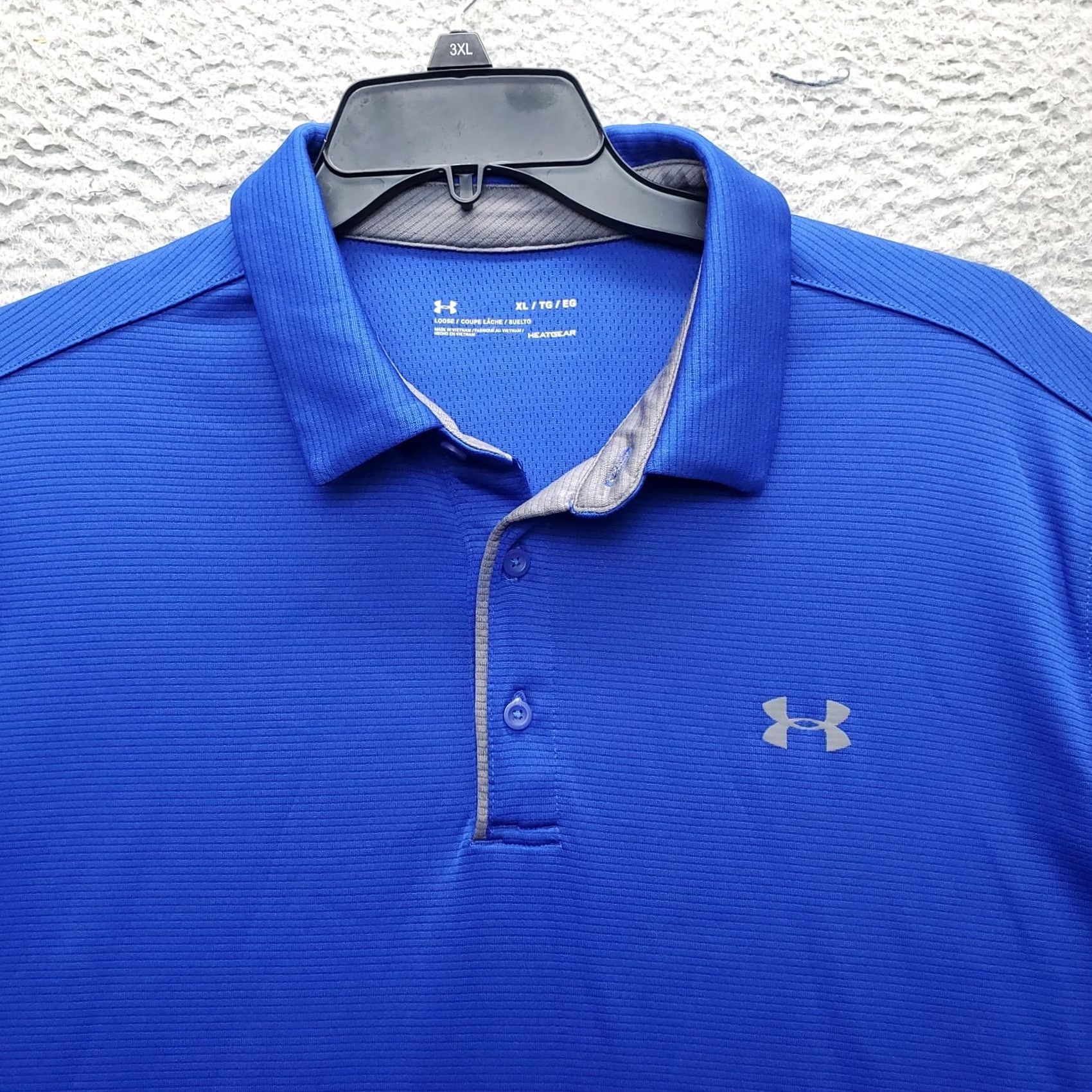 Under Armour Under Armour Polo Shirt Men XL Blue Loose Fit HeatGear Short Sleeve Slit Popover Polo XL Men Blue Size US XL / EU 56 / 4 - 3 Thumbnail