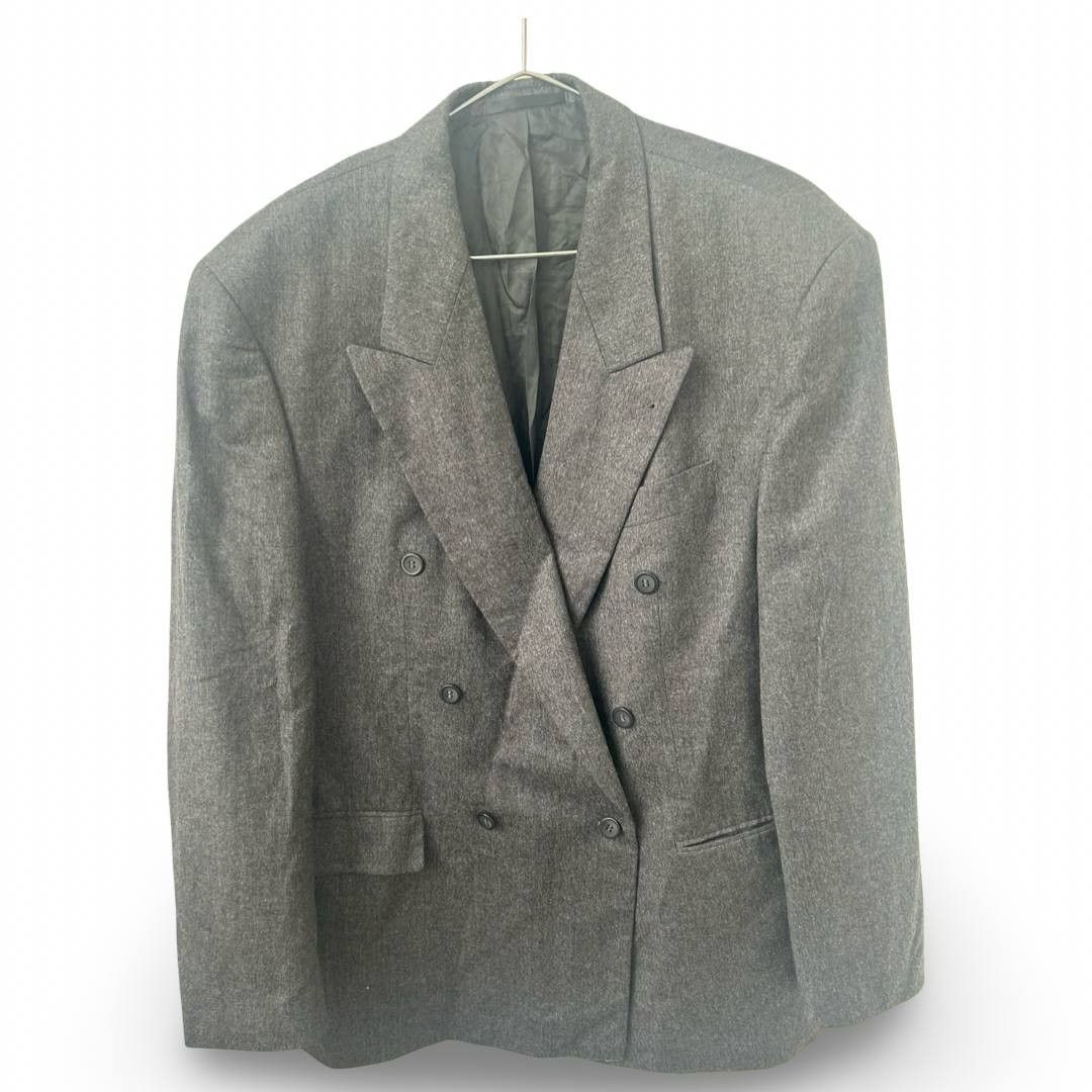 Vintage Vintage double-breasted blazer #1237 Size US L / EU 52-54 / 3 - 1 Thumbnail