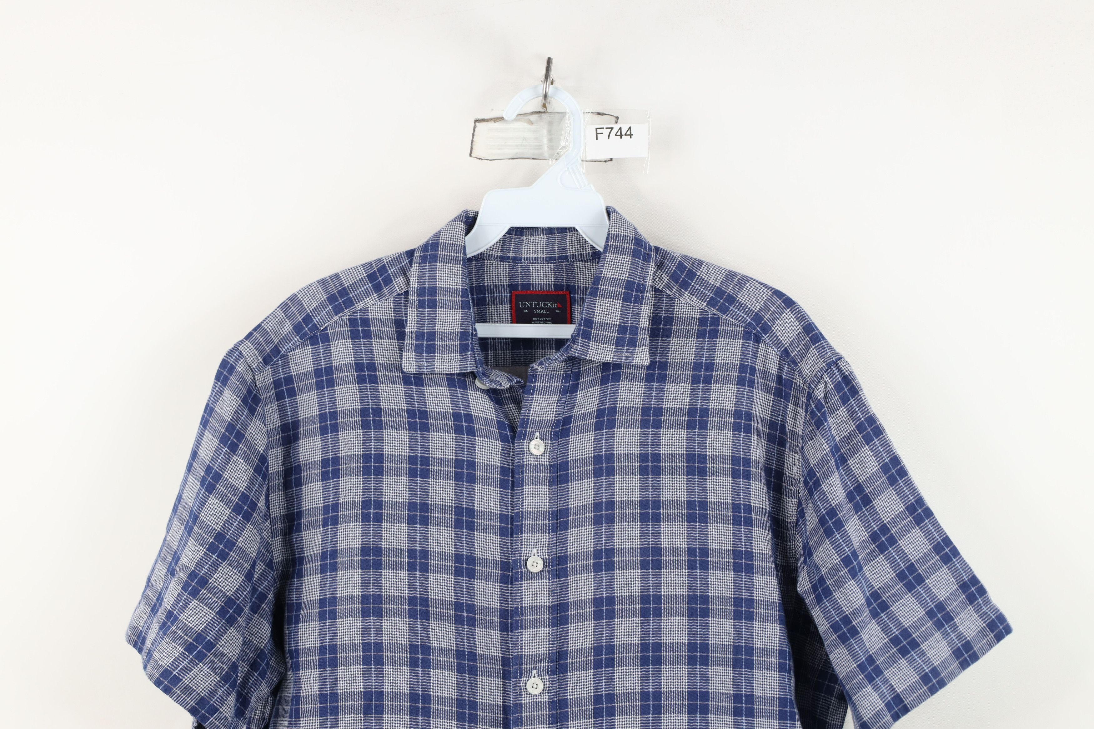 UNTUCKit Untuckit Flannel Short Sleeve Collared Button Shirt Plaid Size US S / EU 44-46 / 1 - 2 Thumbnail