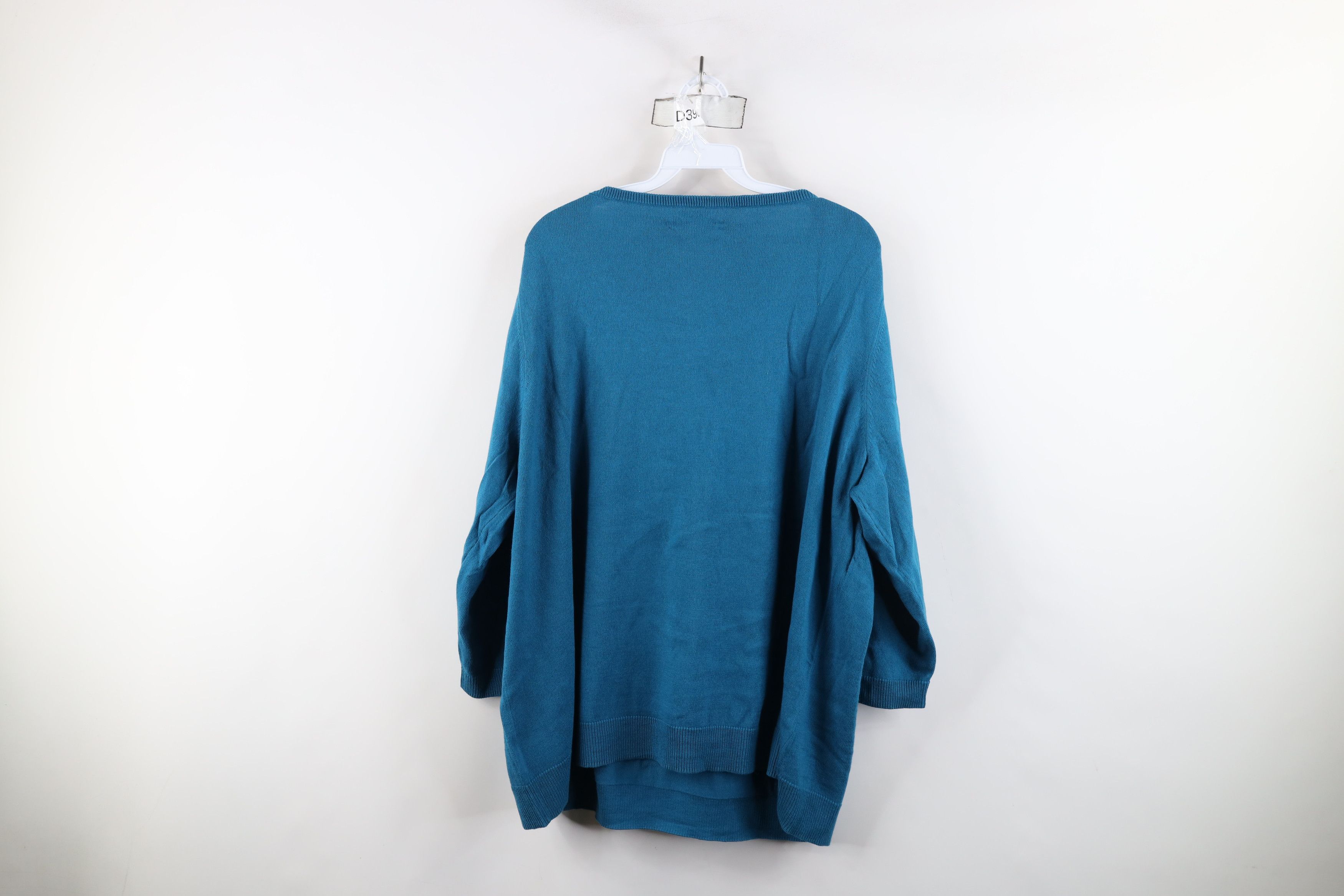 Liz Claiborne × Vintage New Liz Claiborne Cotton Cashmere Knit 3/4 Sleeve Sweater Size 3XL / US 20-22 - 9 Thumbnail