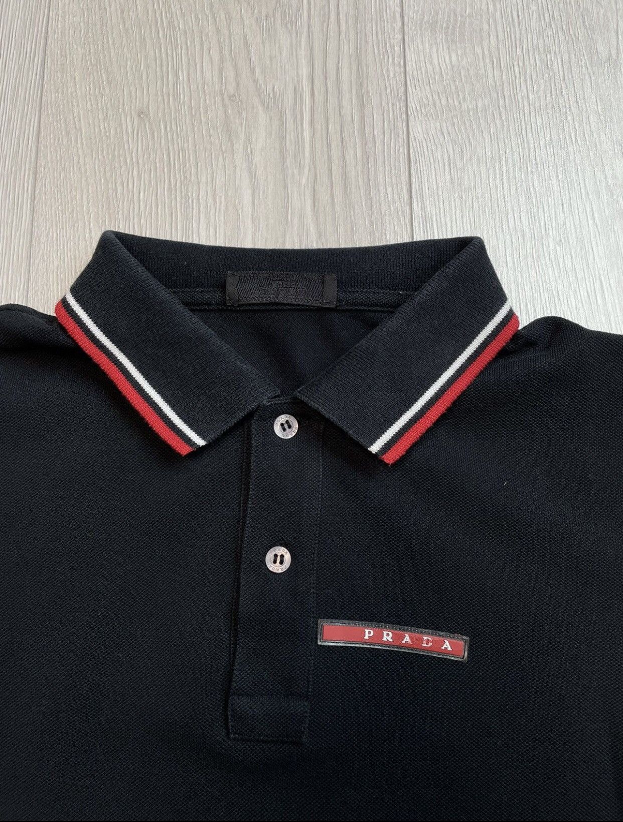 Prada Prada red tab polo black Size US M / EU 48-50 / 2 - 5 Thumbnail