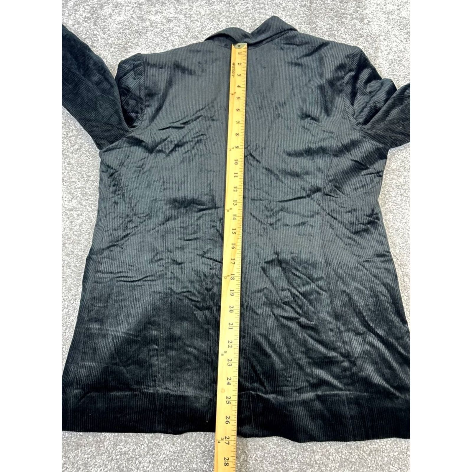 J. Jill J. Jill Blazer Women Small Black Ribbed Sports Coat Size S / US 4 / IT 40 - 7 Thumbnail