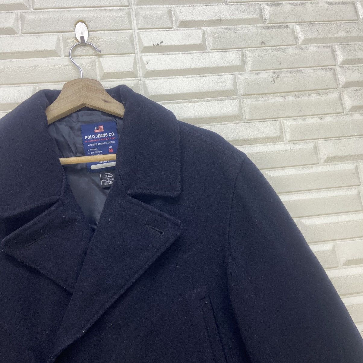 Ralph Lauren 🔥90s Polo Jeans Co. Ralph Lauren Double Breasted Wool Coat Size US M / EU 48-50 / 2 - 7 Thumbnail