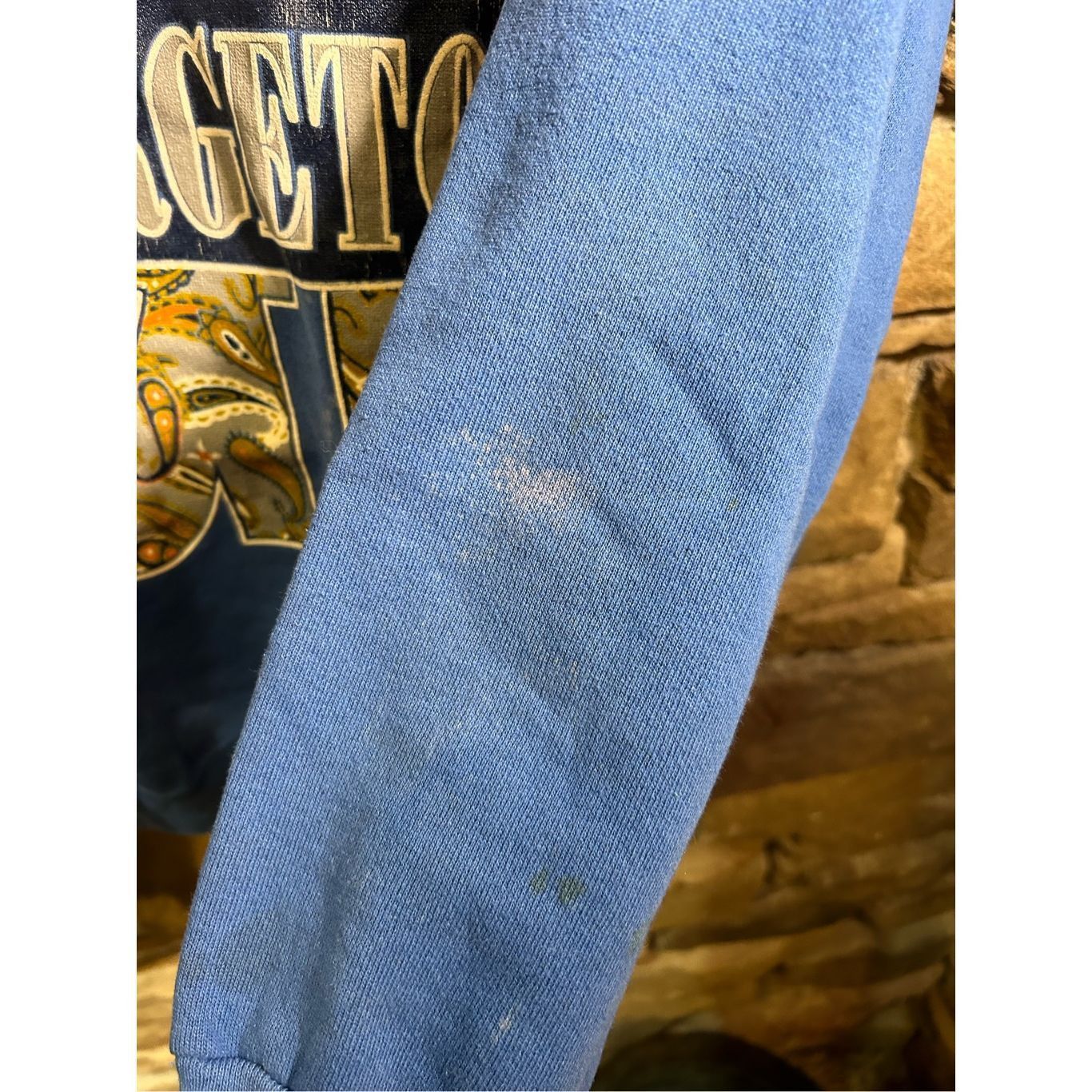 Tultex Men’s L - Vintage 1990 distressed sweatshirt crewneck George Size US L / EU 52-54 / 3 - 5 Thumbnail