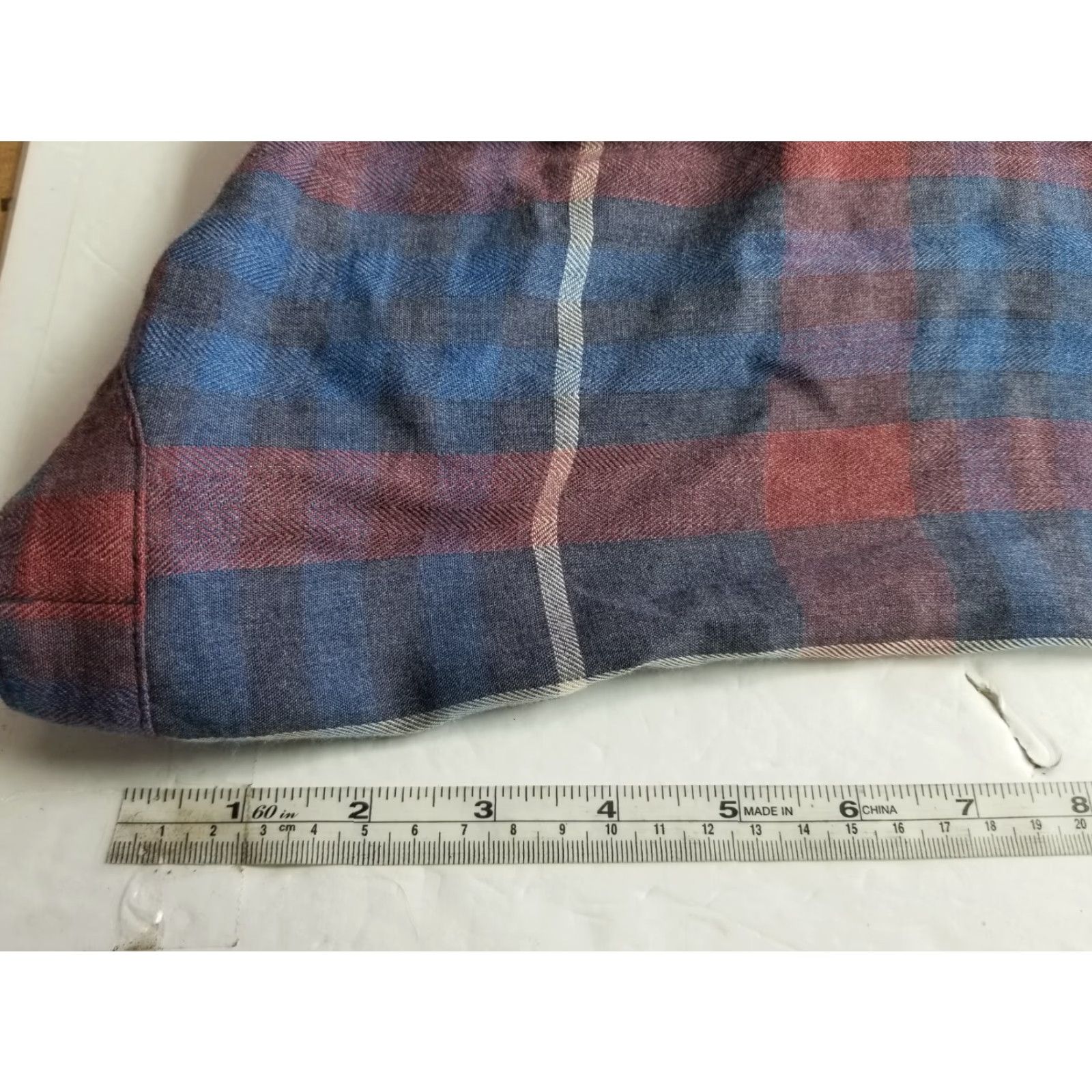 CLOT Cloth & Stone Womens XS Dress Tunic Short Sleeve V-Neck Tencel Lyocell Chambray Plaid Multicolor Roll Tab Sleeve Casual Size XS / US 0-2 / IT 36-38 - 4 Thumbnail