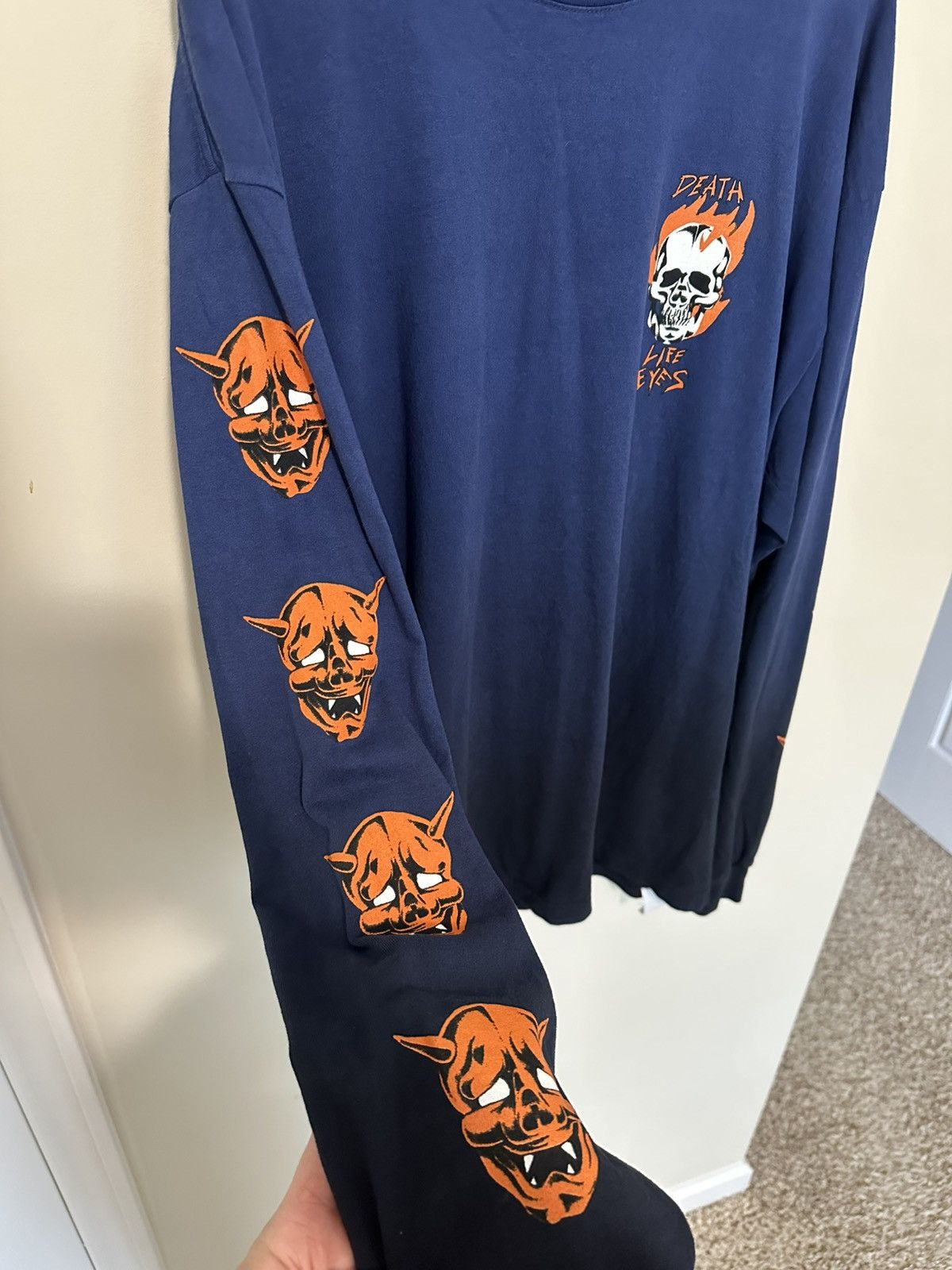 Vintage × Warren Lotas Warren Lotas Death Life Eyes Long Sleeve Tee XL Size US XL / EU 56 / 4 - 4 Thumbnail