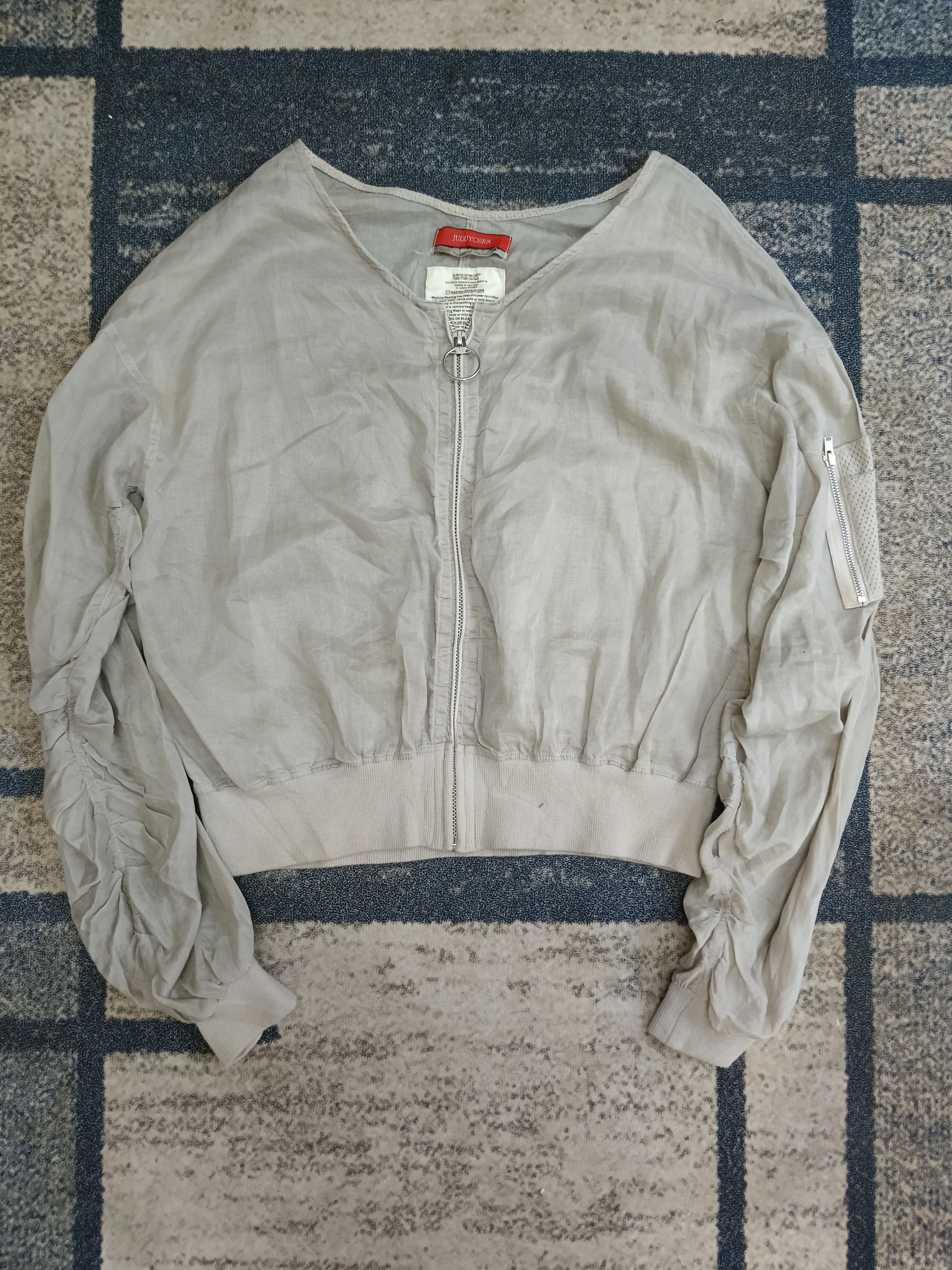 Japanese Brand BOMBER JACKET TRANSPARENTS JUDDY CORN🇯🇵 Size M / US 6-8 / IT 42-44 - 2 Thumbnail