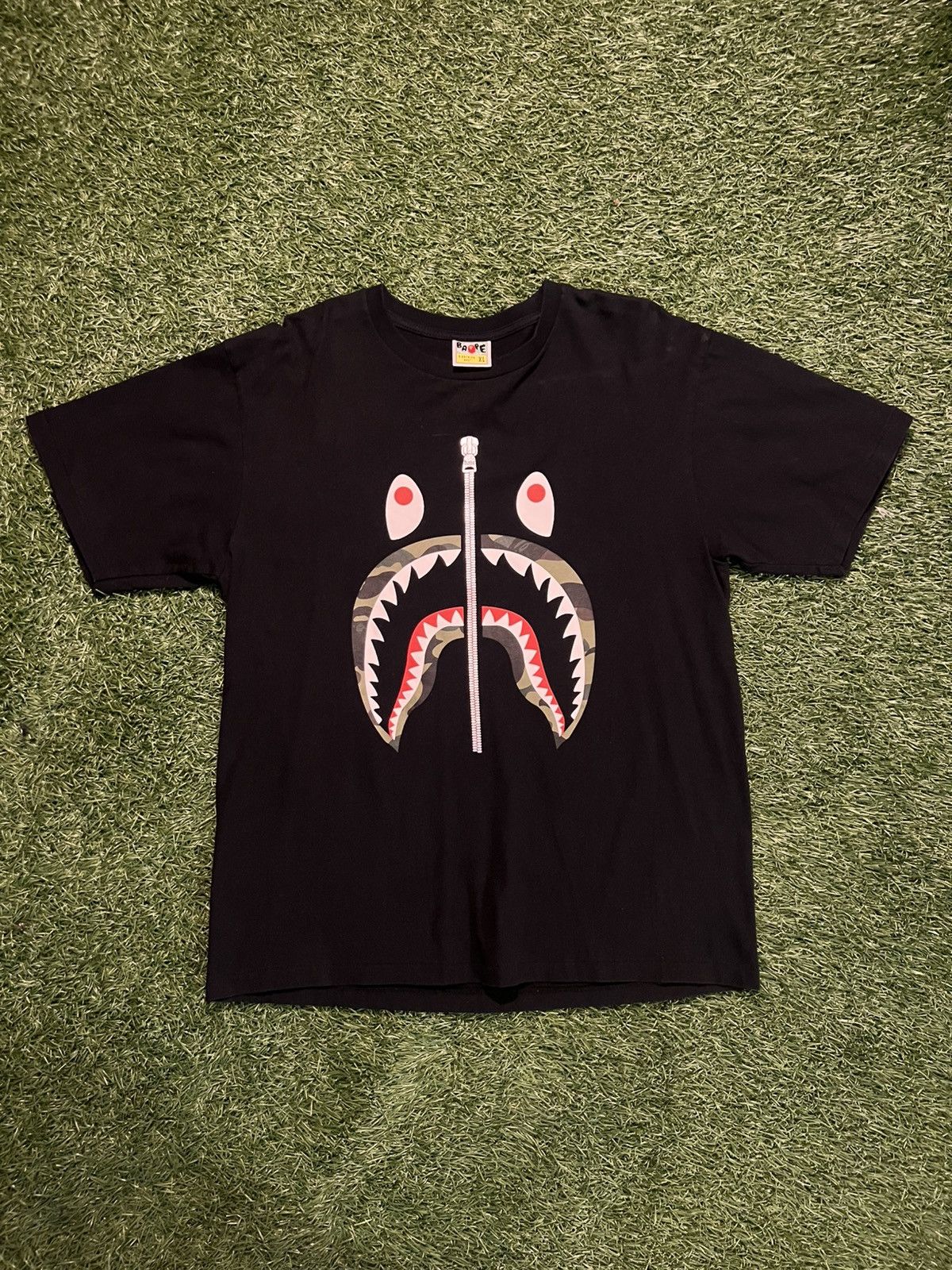 Bape Bape Shark Tee Black Shirt Size US XL / EU 56 / 4 - 1 Thumbnail