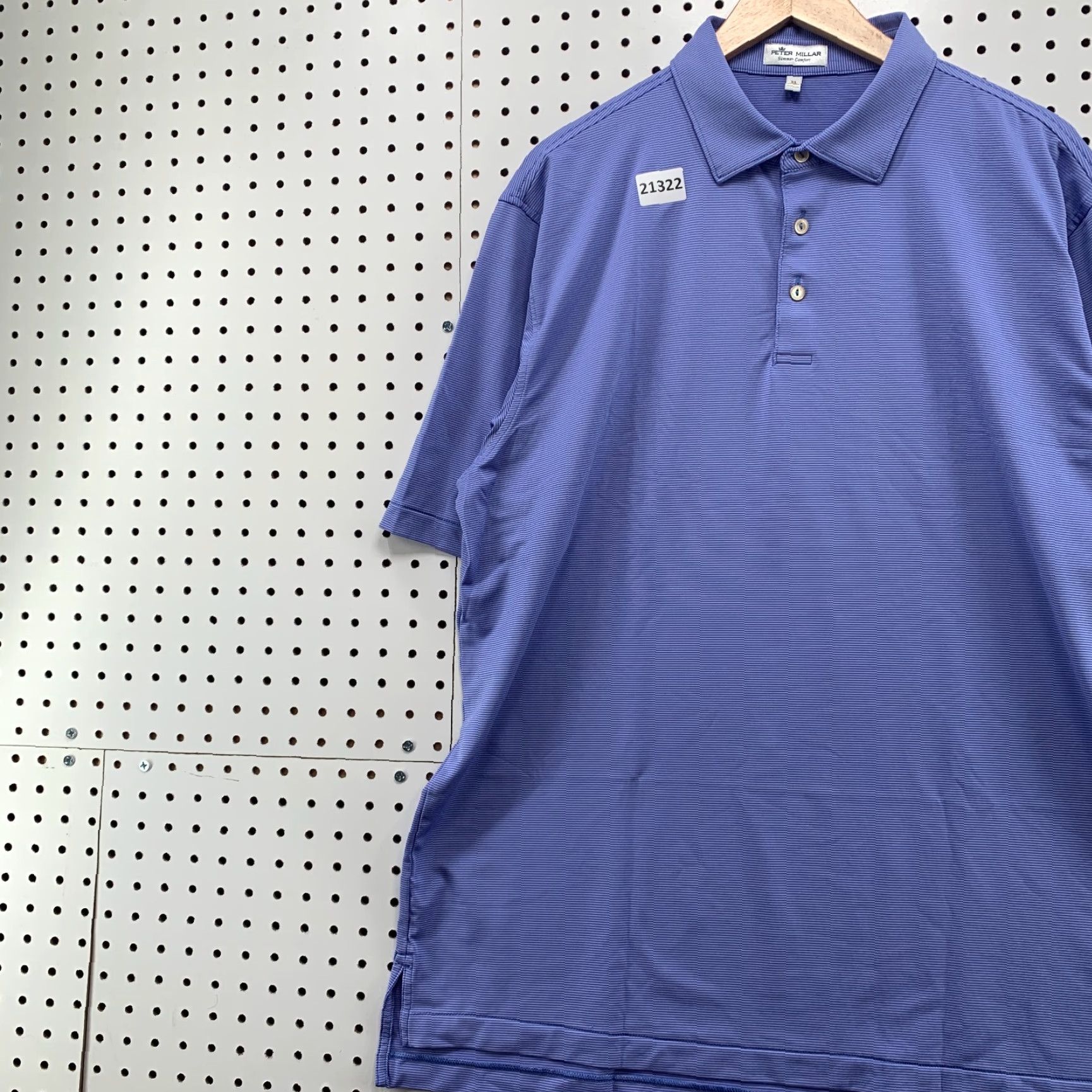 Peter Millar VINTAGE Peter Millar Summer Comfort Polo Shirt Pink Blue Striped Mens XL Polo Shirt 25x32.5 Size US XL / EU 56 / 4 - 3 Thumbnail