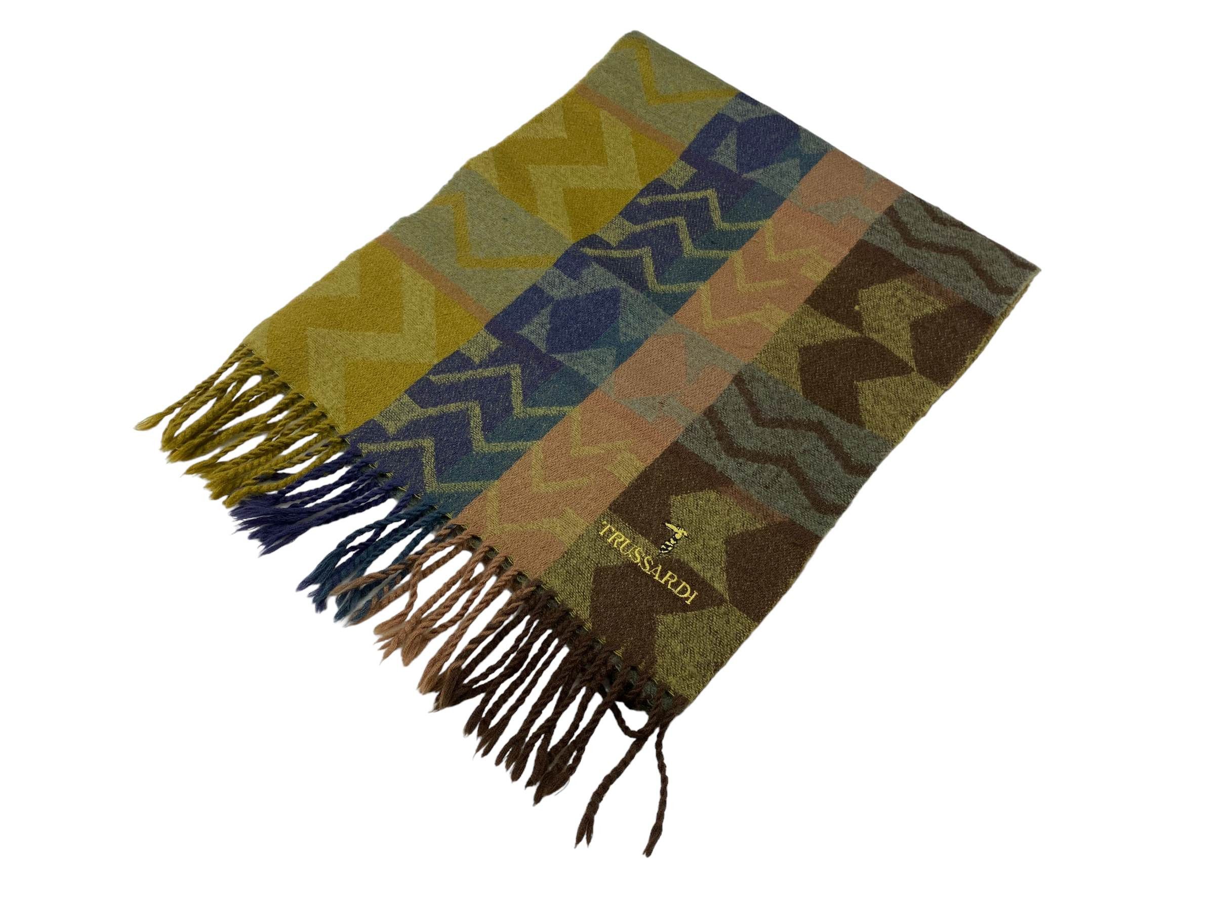 Trussardi Vintage Trussardi Wool & Silk Scarf Italian Designer Size ONE SIZE - 3 Thumbnail