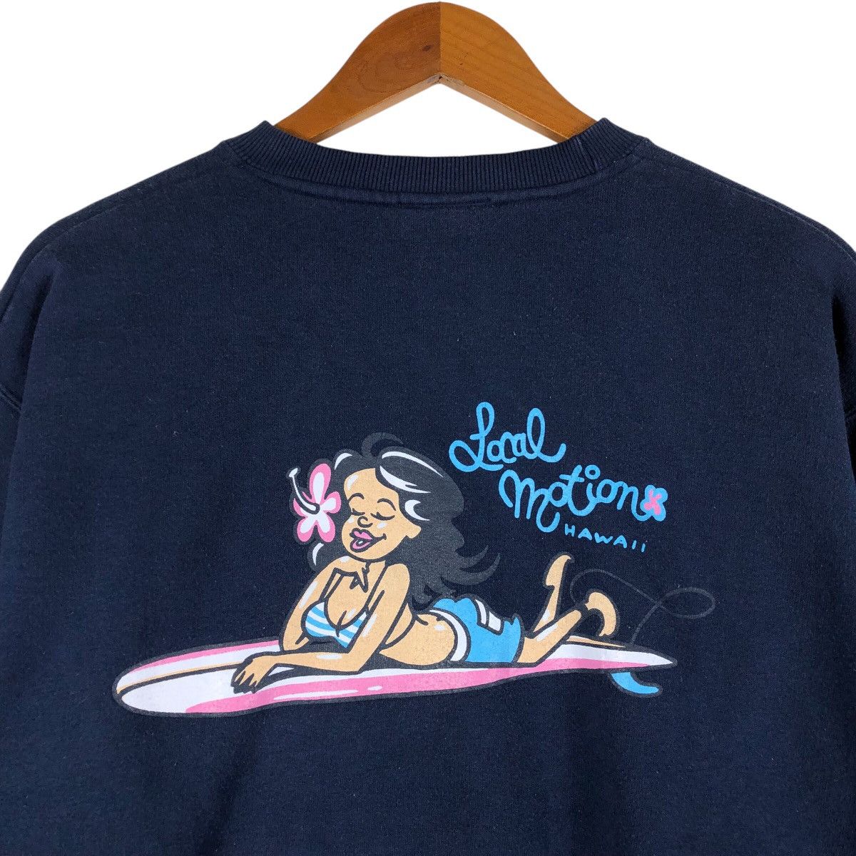 Vintage LOCAL MOTION Hawaii Double Sided Print Sweatshirt Size US M / EU 48-50 / 2 - 5 Thumbnail