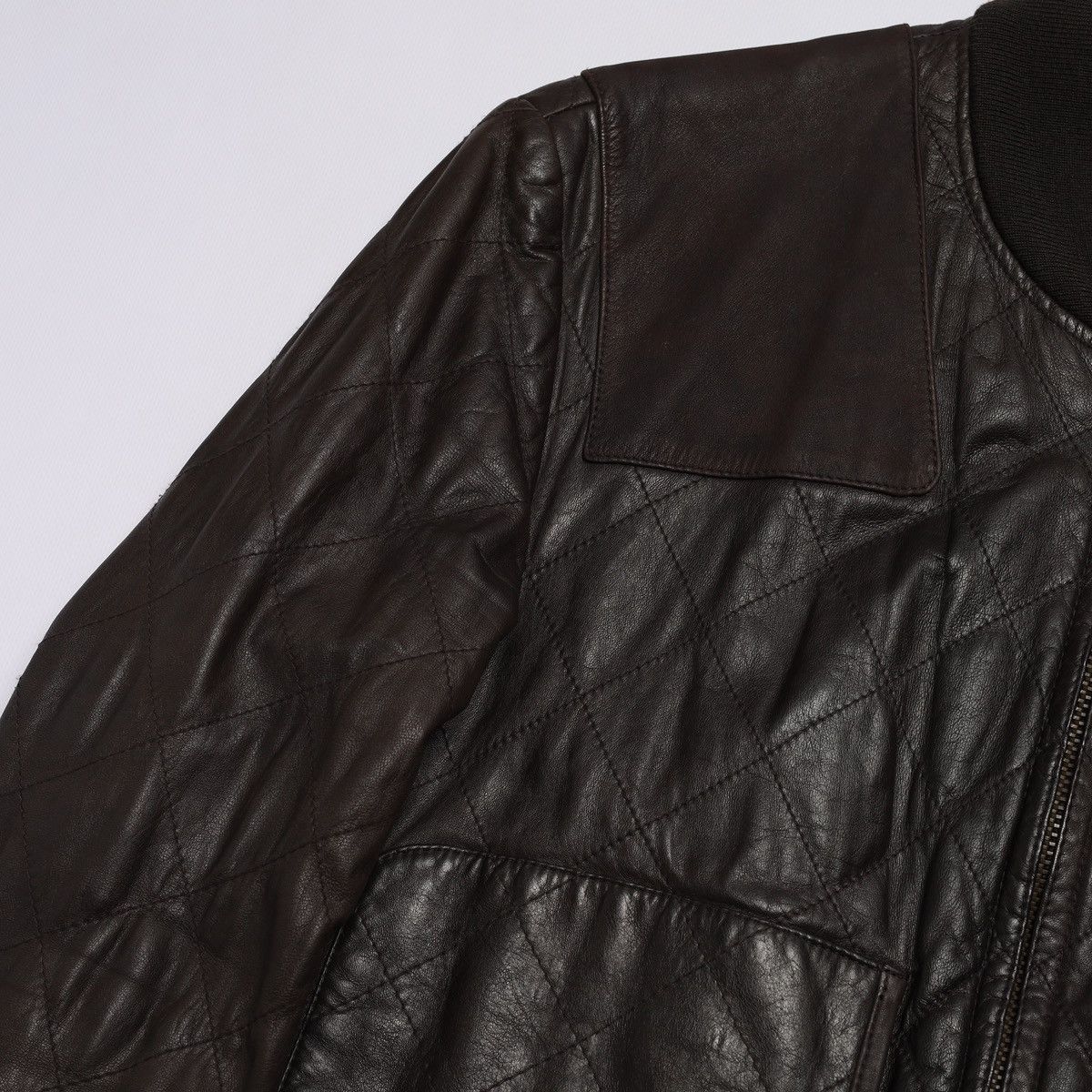 Ralph Lauren Purple Label Ralph Lauren Purple Label Lambskin Leather Bomber Jacket Size US M / EU 48-50 / 2 - 7 Thumbnail