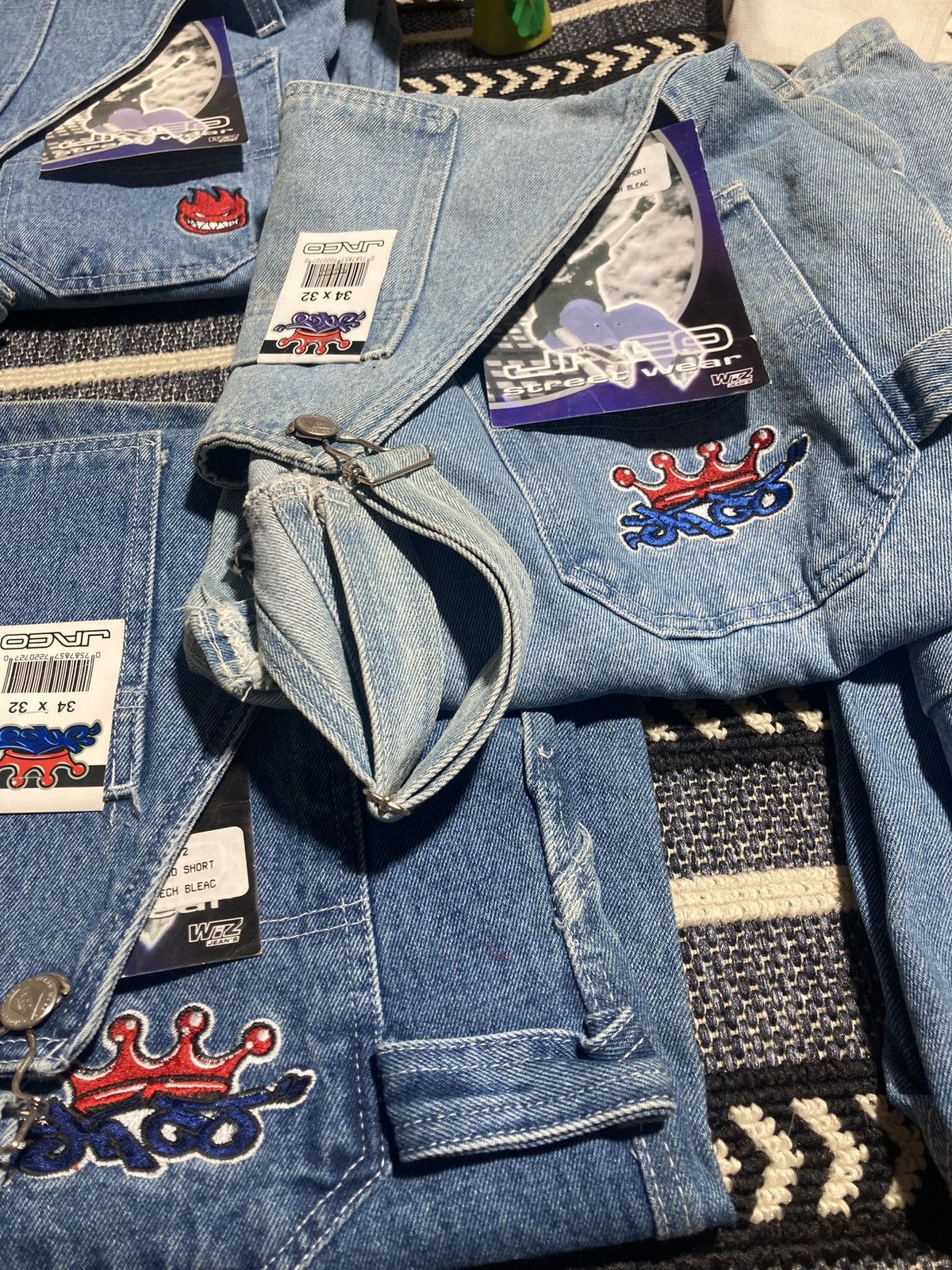 JNCO × Mexican Threads × Vintage Deadstock New With Tags Jnco Style Overalls Size 30-36 Size US 34 / EU 50 - 3 Thumbnail