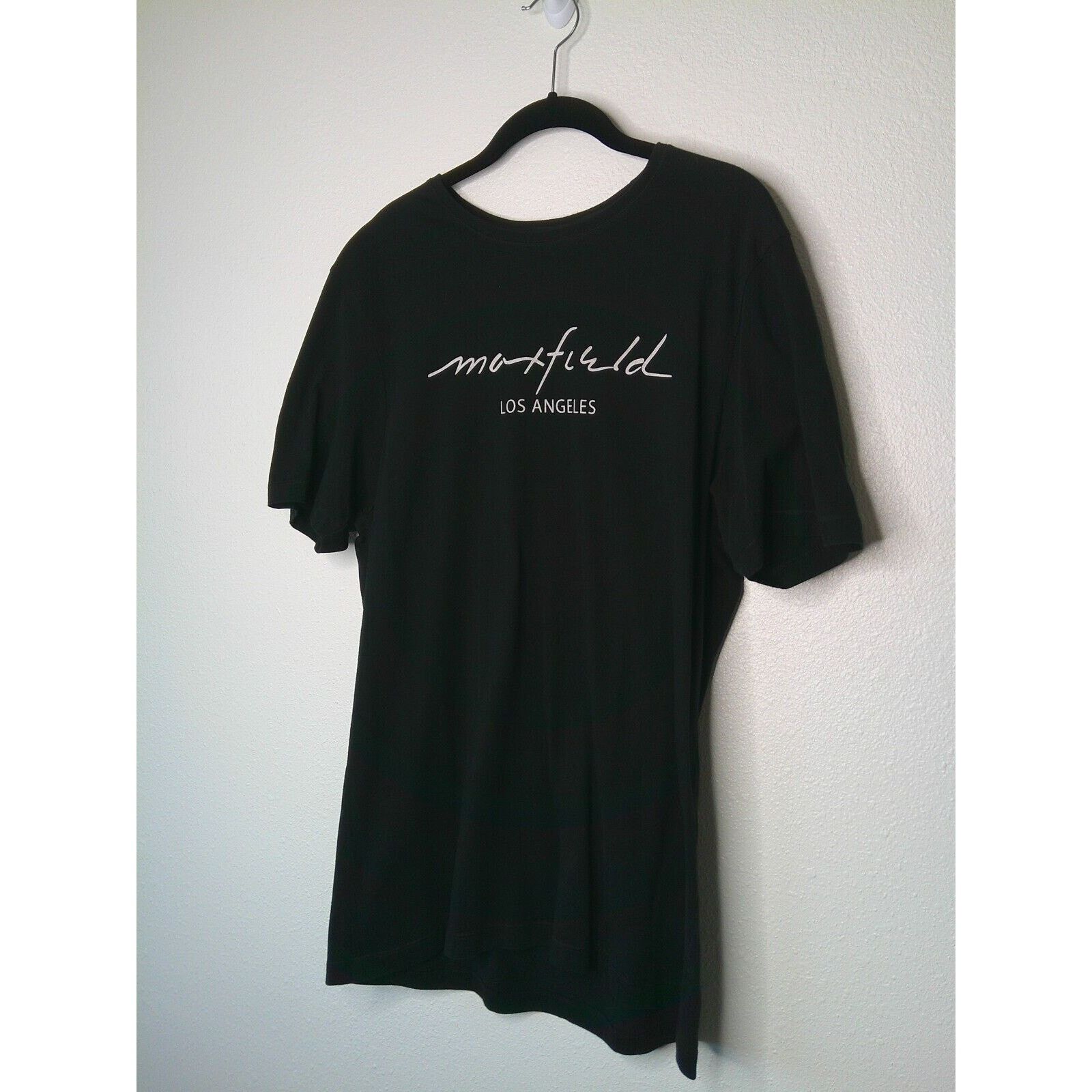 Maxfield Los Angeles Maxfield Black Tee White Maxfield Los Angeles Logo M Size US M / EU 48-50 / 2 - 2 Thumbnail