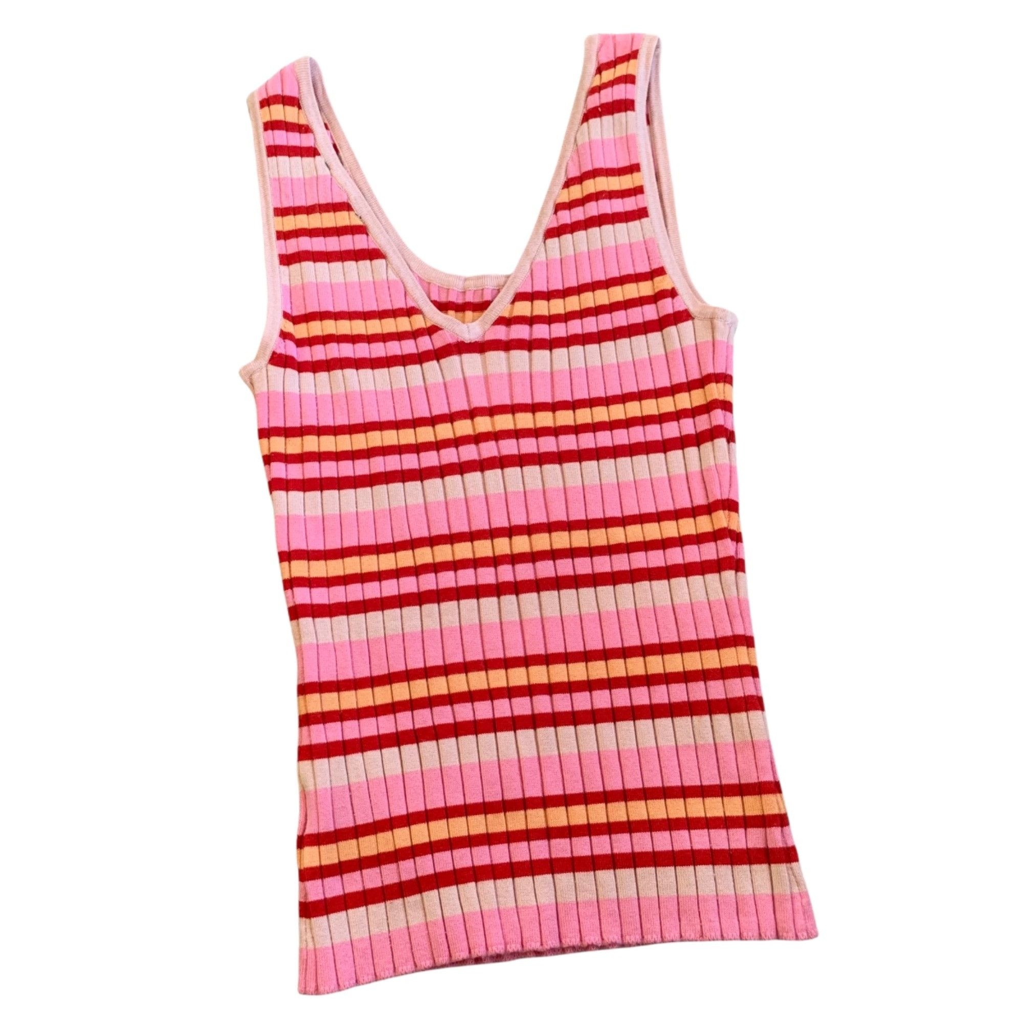 525 America 525 America Striped Y2K Sweater Vest S Size S / US 4 / IT 40 - 5 Thumbnail
