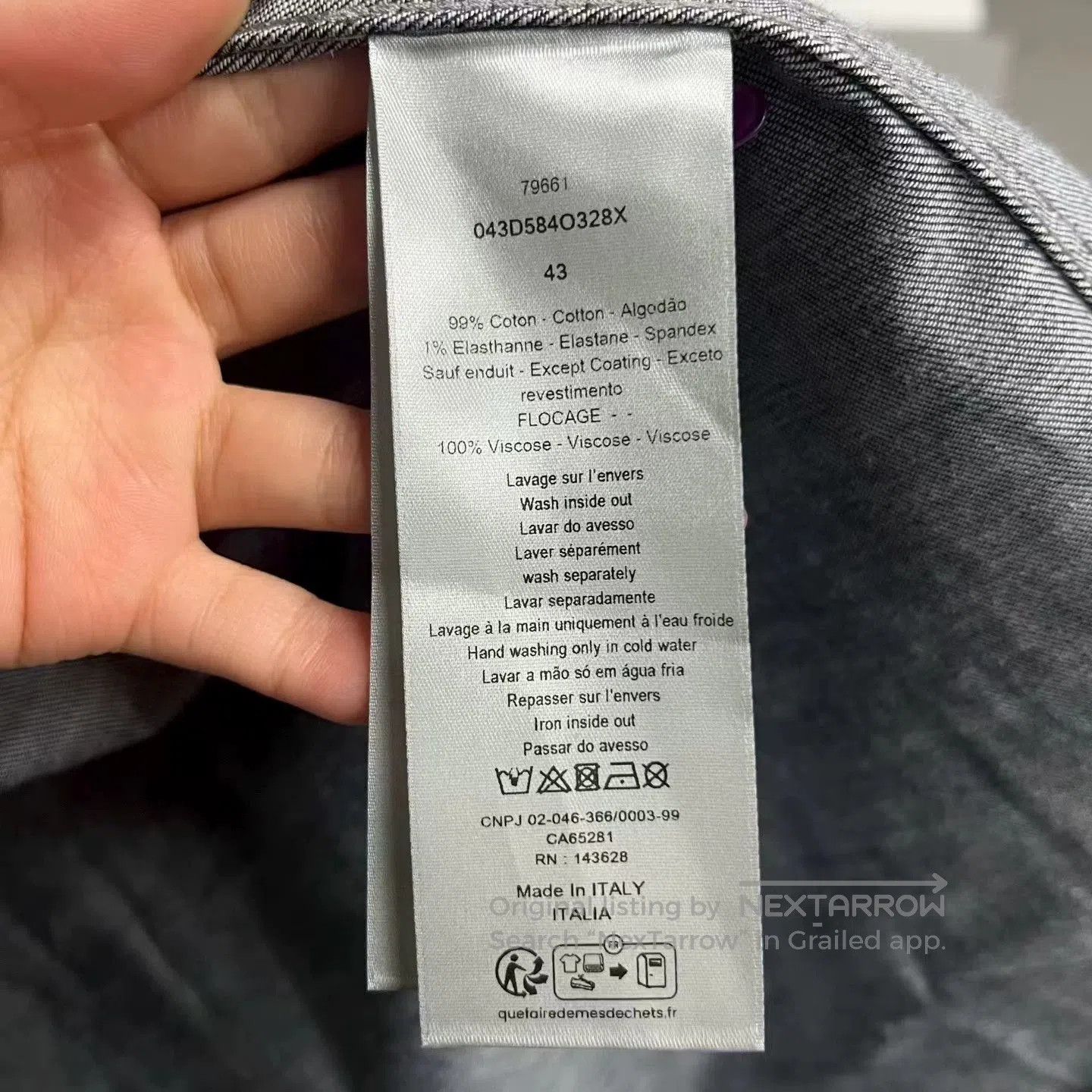 Dior dior gray logo printed long sleeve shirt. Size US L / EU 52-54 / 3 - 3 Thumbnail