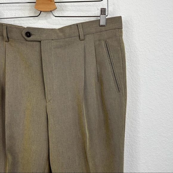 Salvatore Ferragamo Salvatore Ferragamo Pleated Side Tab Creased Trousers Size US 44 / EU 60 - 2 Thumbnail