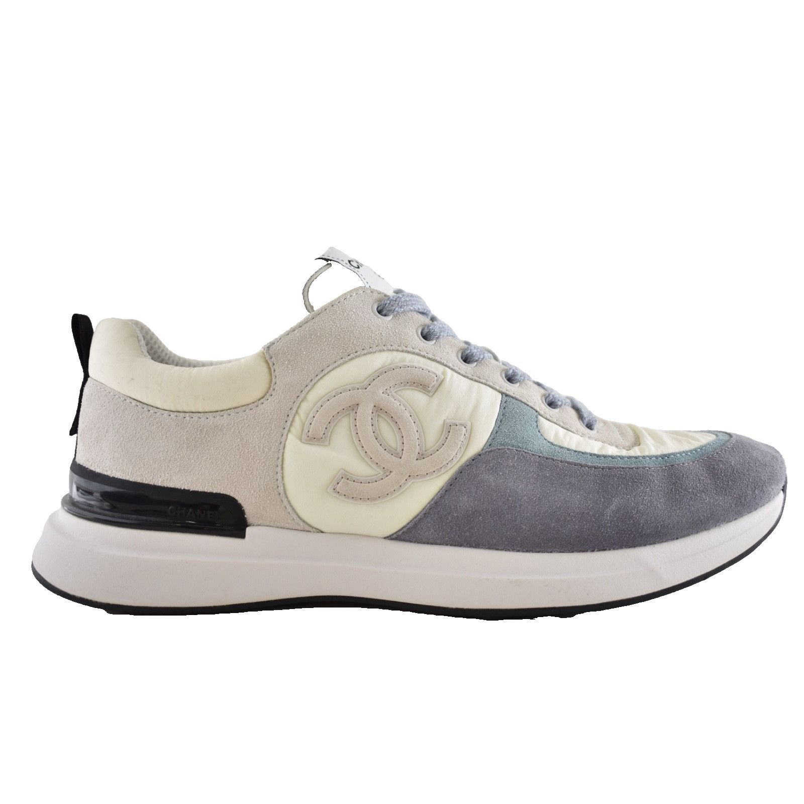 Chanel Mens Suede CC Logo Low Top Lace Up Trainer Sneaker Size US 11 / EU 44 - 1 Thumbnail