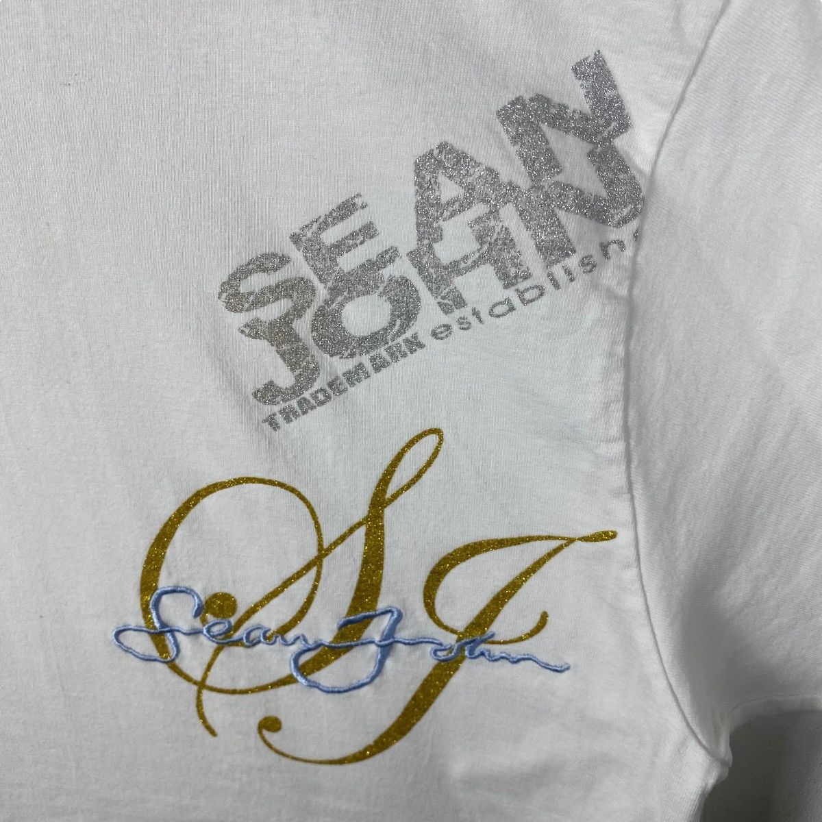 Sean John Vintage 00's SEAN JOHN Premium Velour Suit Graphic Tee Shirt Size US XL / EU 56 / 4 - 7 Thumbnail