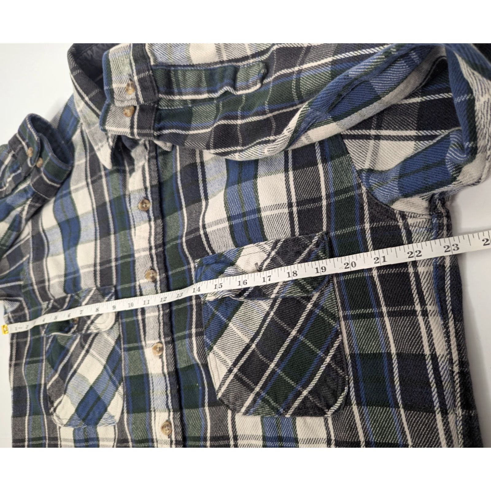 Vintage VINTAGE Field and Stream Shirt Men’s L Tall Plaid Flannel Blue Cotton Button-Up Size US L / EU 52-54 / 3 - 6 Thumbnail