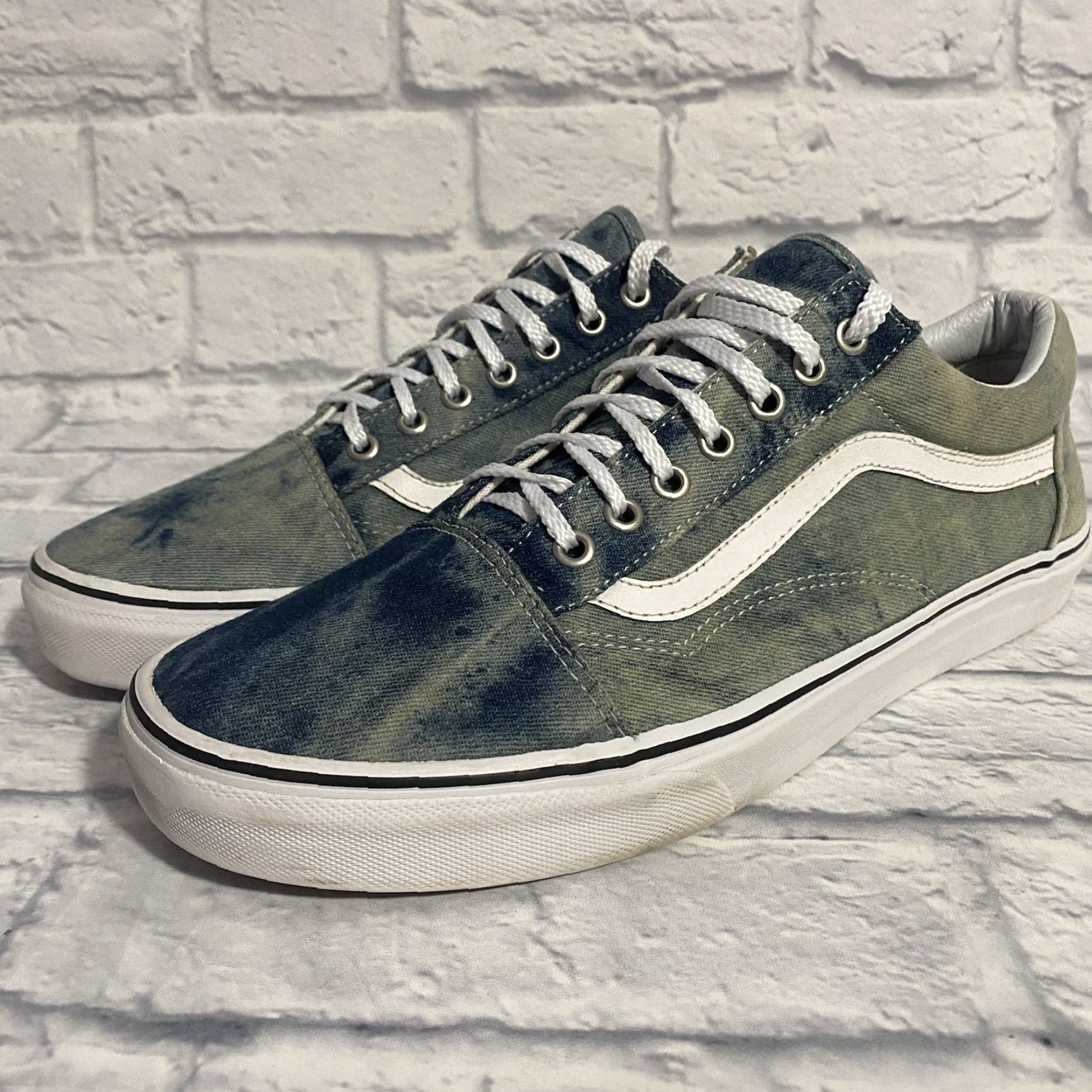 Vans Vans Old Skool Low Top Skateboard Sneakers Blue White Jean Shoes Men’s Size 12 Mens Size US L / EU 52-54 / 3 - 3 Thumbnail