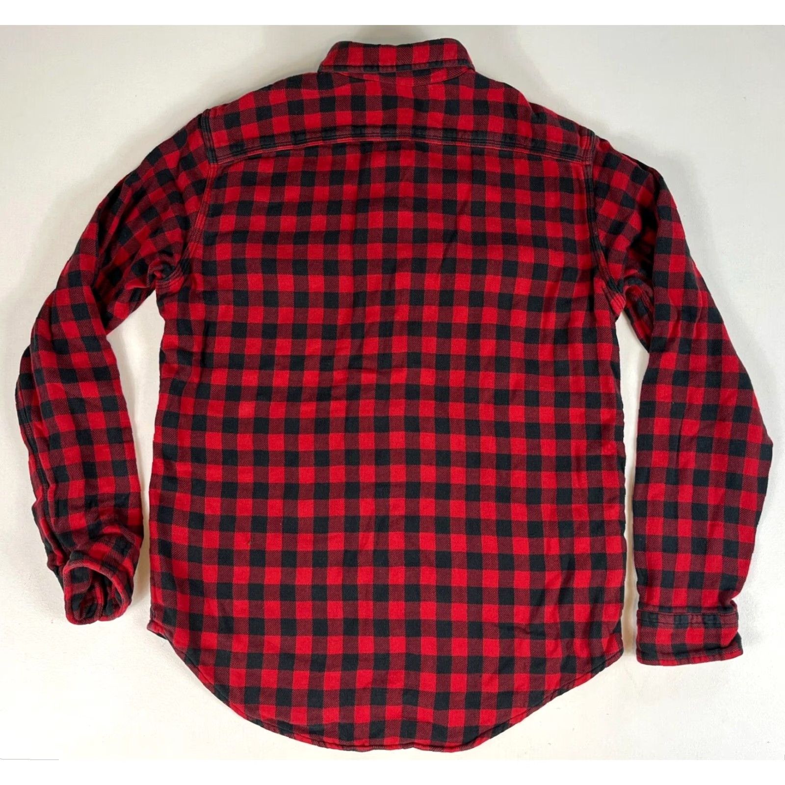 Polo Ralph Lauren VINTAGE Polo Ralph Lauren Buffalo Plaid Two-Ply Flannel Shirt M Red Cotton Button-Up Long Sleeve Men's Size M Size US M / EU 48-50 / 2 - 4 Thumbnail