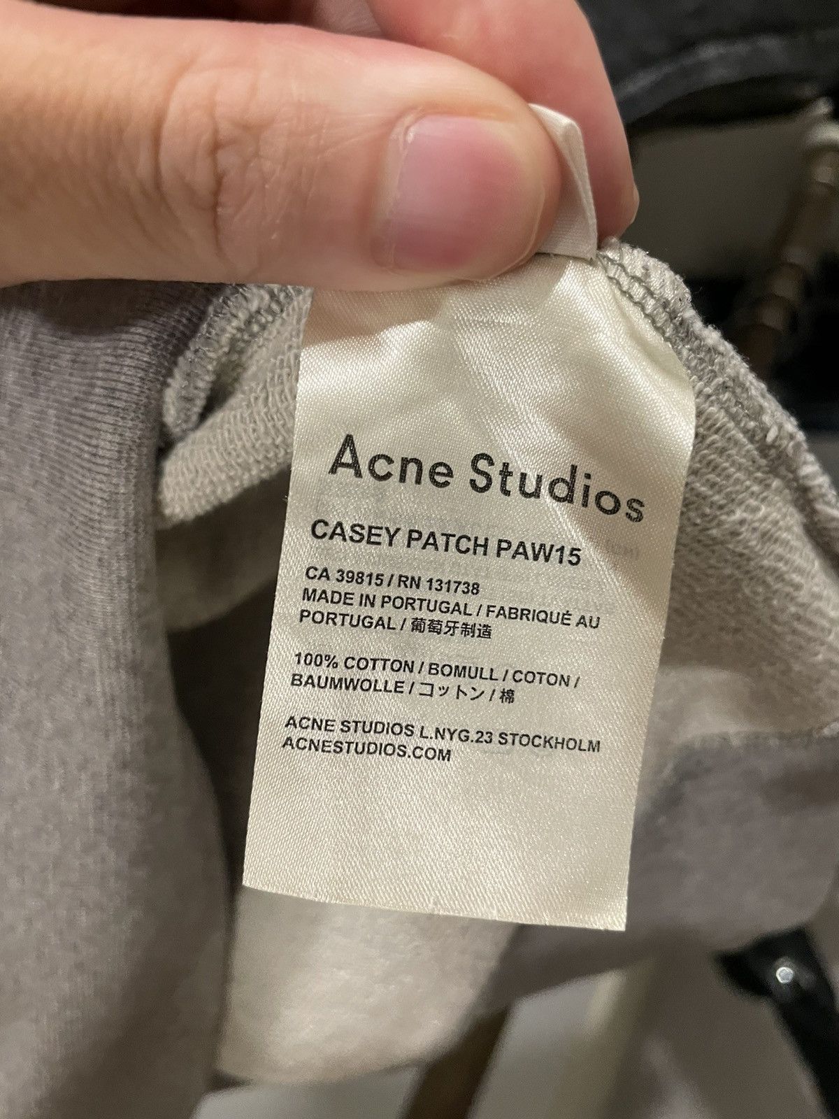 Acne Studios - Logo Neck Crewneck (**Read Description)