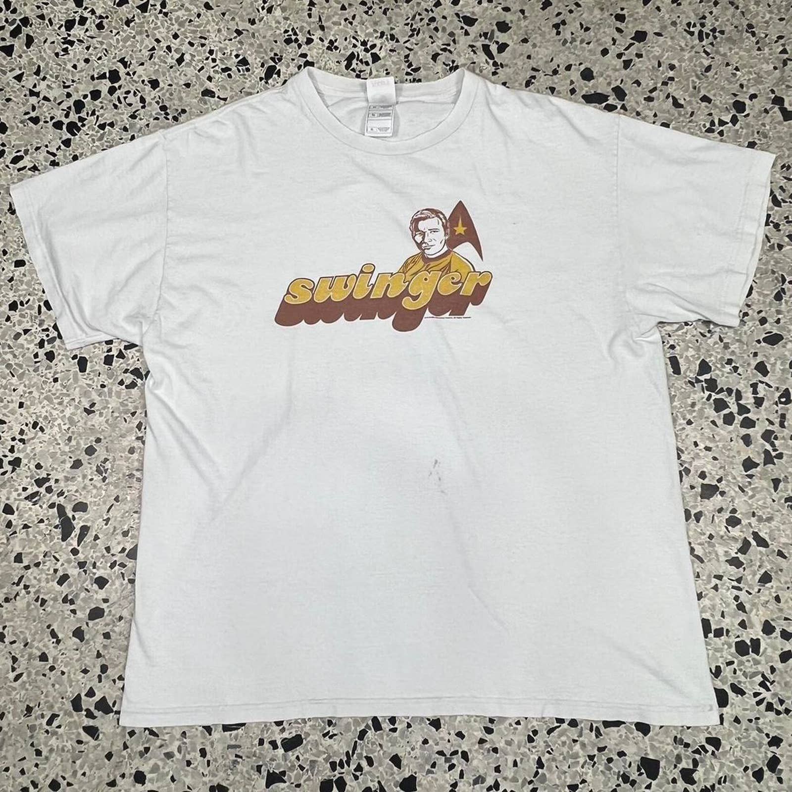 Japanese Brand × Vintage VINTAGE Y2K SWINGER STAR TREK TEE Size US XL / EU 56 / 4 - 1 Thumbnail