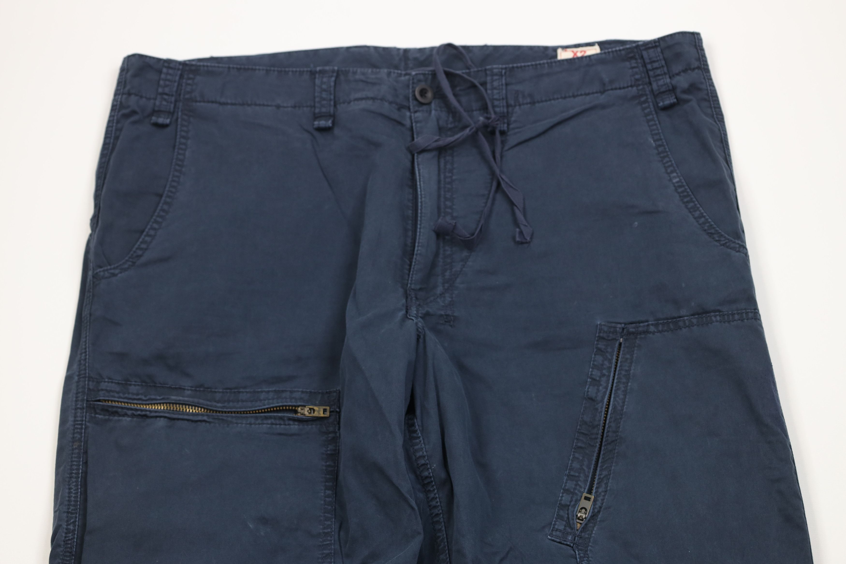 Express Vintage Y2K Express X2 Wide Leg Paratrooper Cargo Pants Size US 36 / EU 52 - 2 Thumbnail