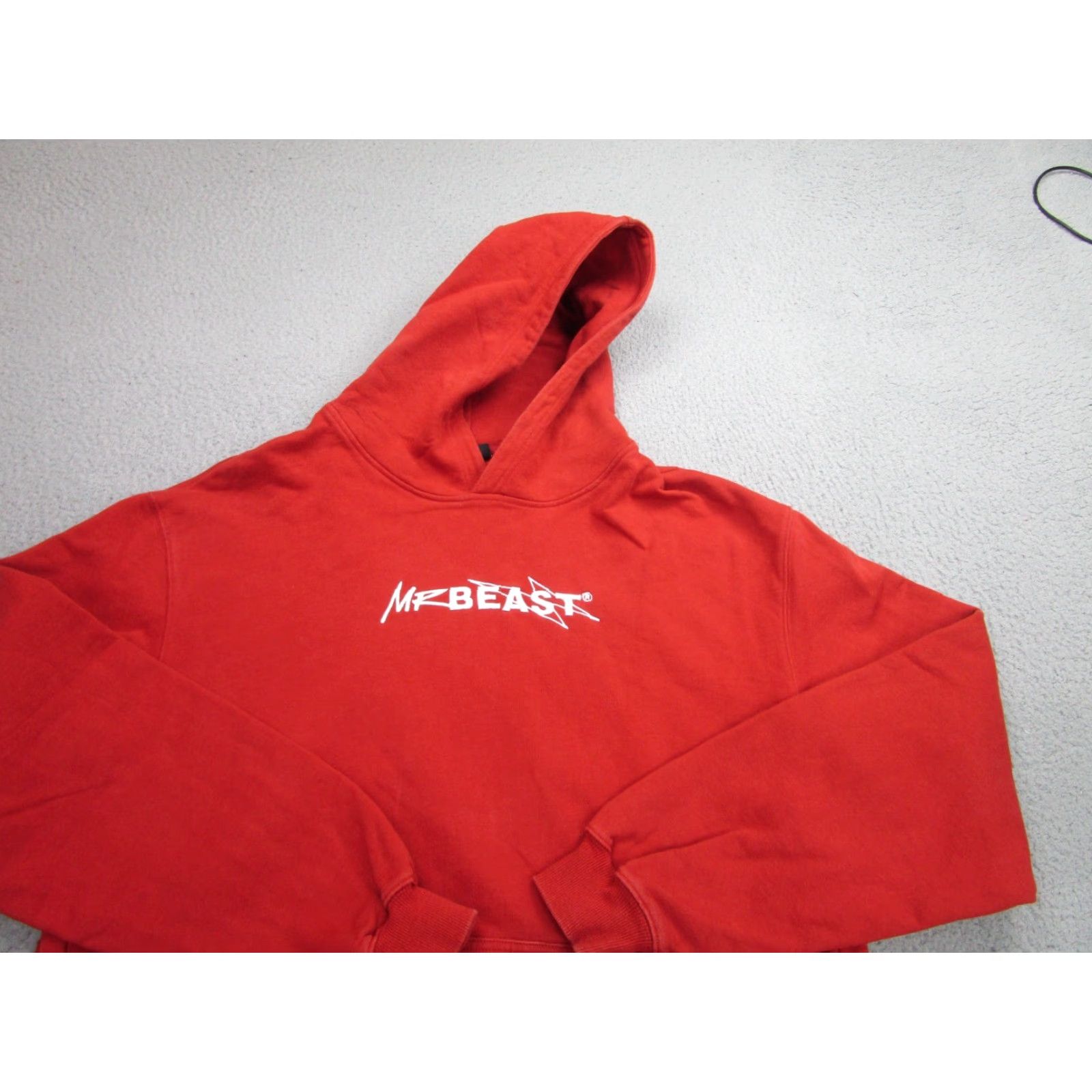 Vintage Mr. Beast Hoodie Mens Large Orange Fleece Pullover Long Sleeve Sweatshirt Size US L / EU 52-54 / 3 - 2 Thumbnail