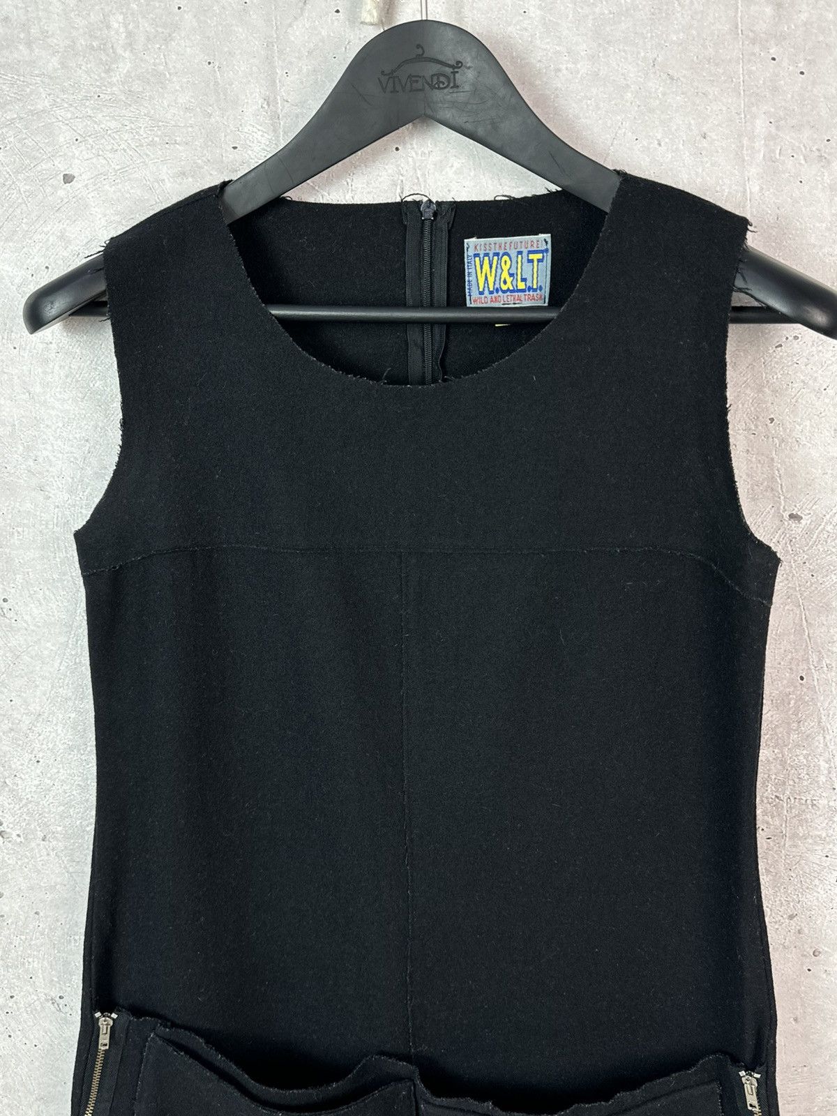 Walter Van Beirendonck W&LT Walter Van Beirendonck Distressed Pockets Wool Dress Size US M / EU 48-50 / 2 - 2 Thumbnail