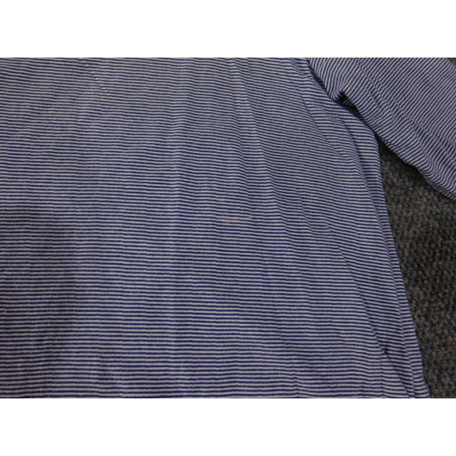 Talbots Talbots Shirt Womens XL Blue Striped Knit Stretch Casual Tee Crew Neck Long Sleeve Cotton Regular Vintage No Size XL / US 12-14 / IT 48-50 - 5 Thumbnail
