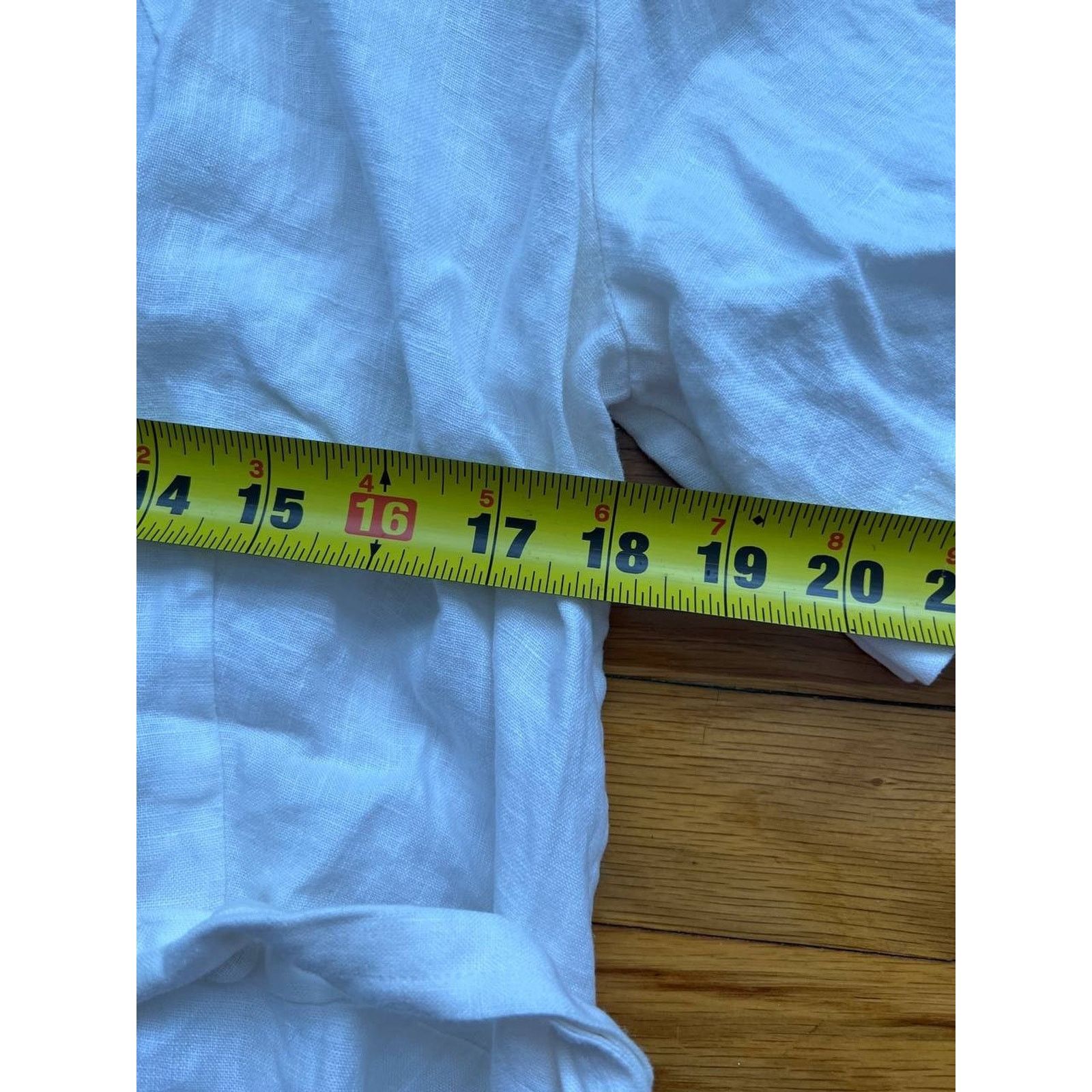 Free People Free People Short Sleeve Linen Midi Dress White S A003146 Size S / US 4 / IT 40 - 4 Thumbnail