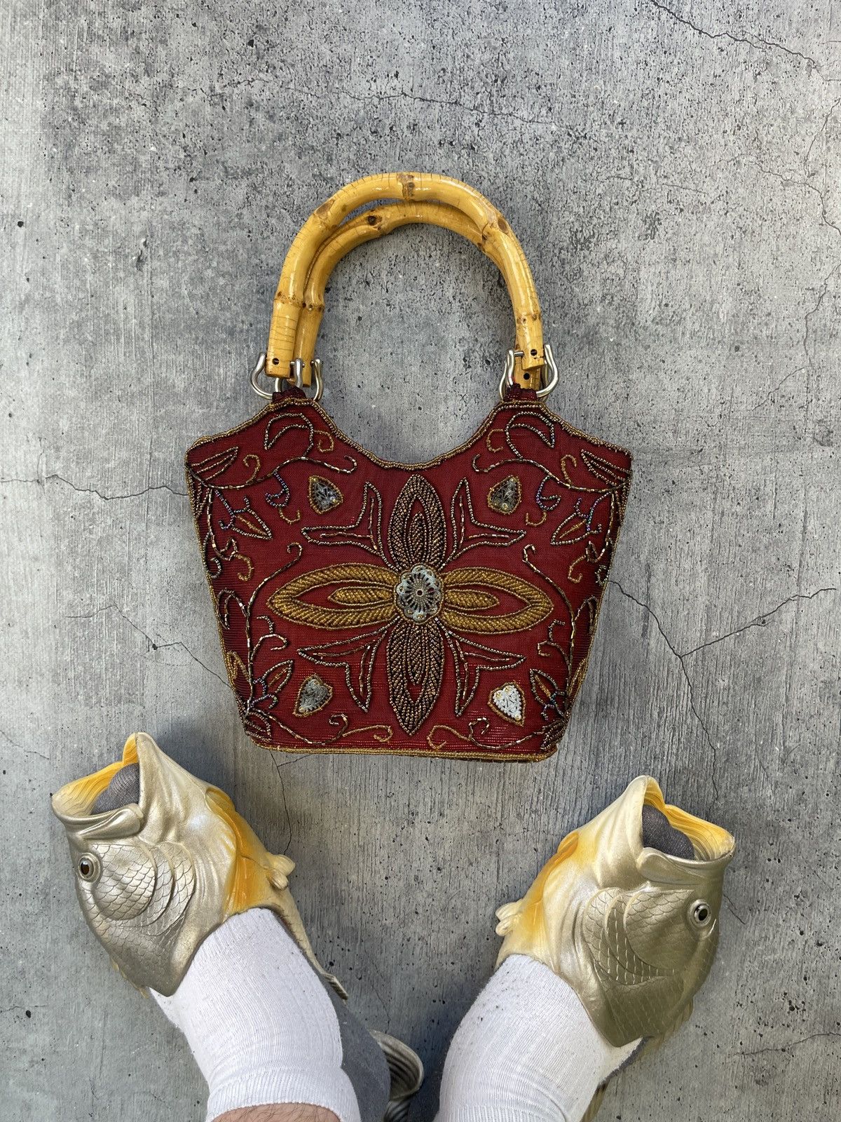 Handmade × Poeme Bohemien BOHO Bohemian Handmade Satchel Bag Y2K Size ONE SIZE - 3 Thumbnail