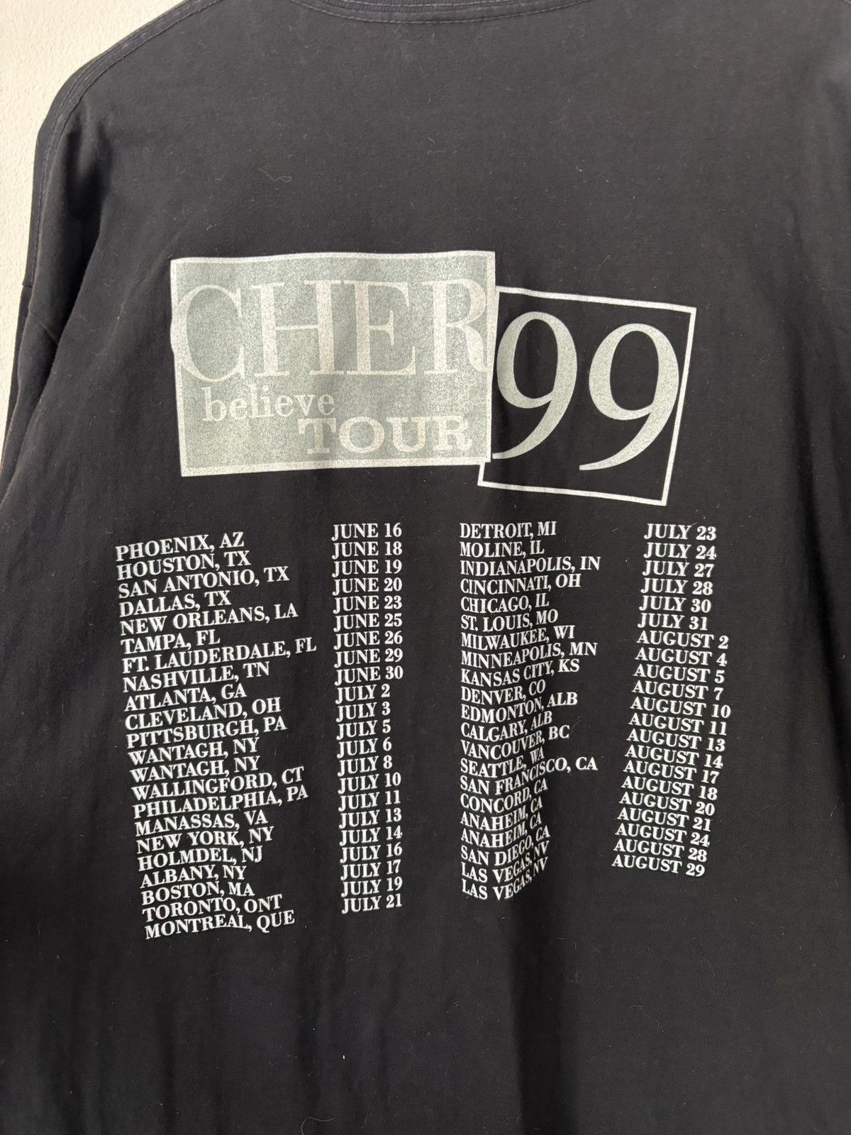 Vintage Vintage 1999 Cher Tour t shirt Size US XL / EU 56 / 4 - 5 Thumbnail