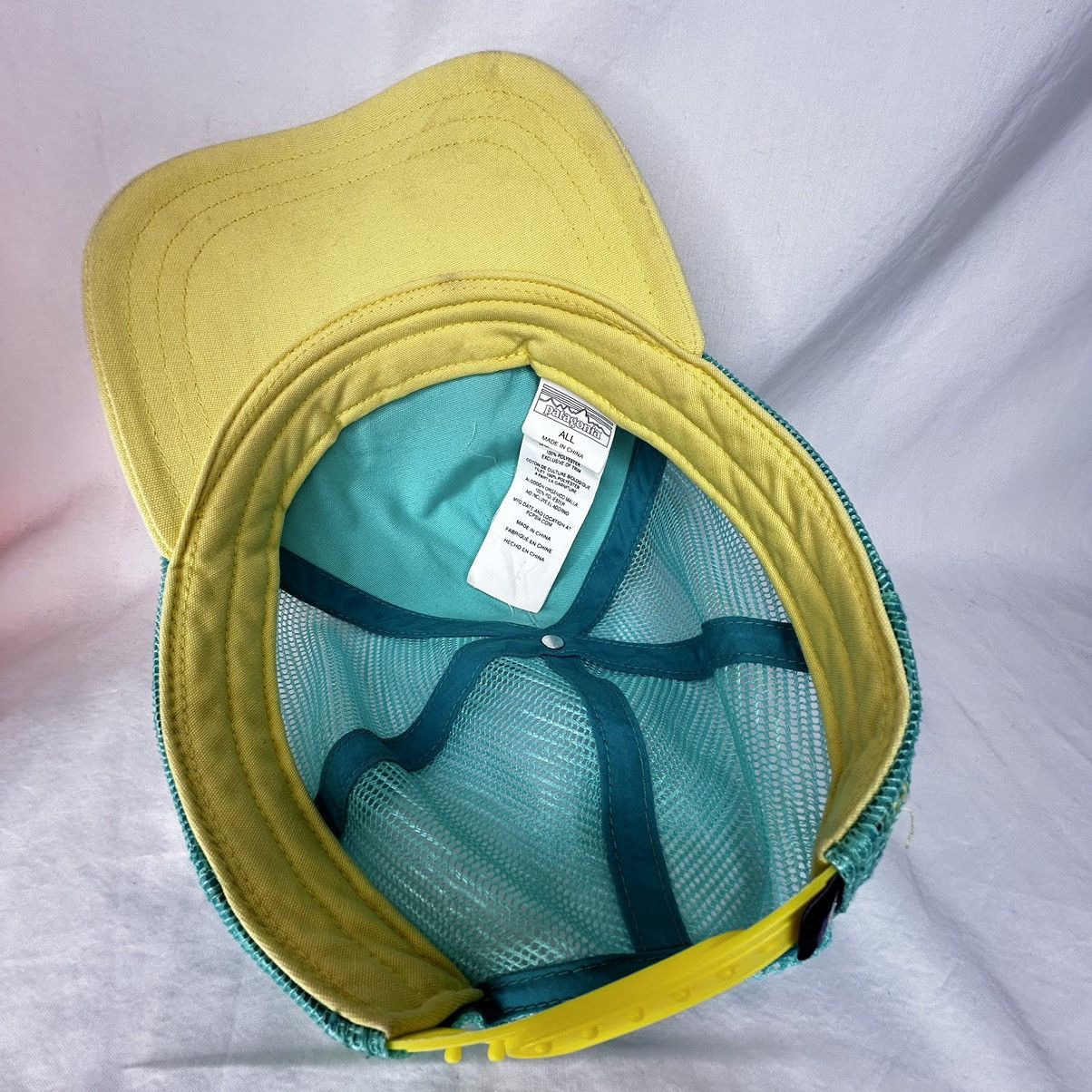Patagonia Patagonia Yellow/Teal Trucker SnapBack Hat Size ONE SIZE - 4 Thumbnail