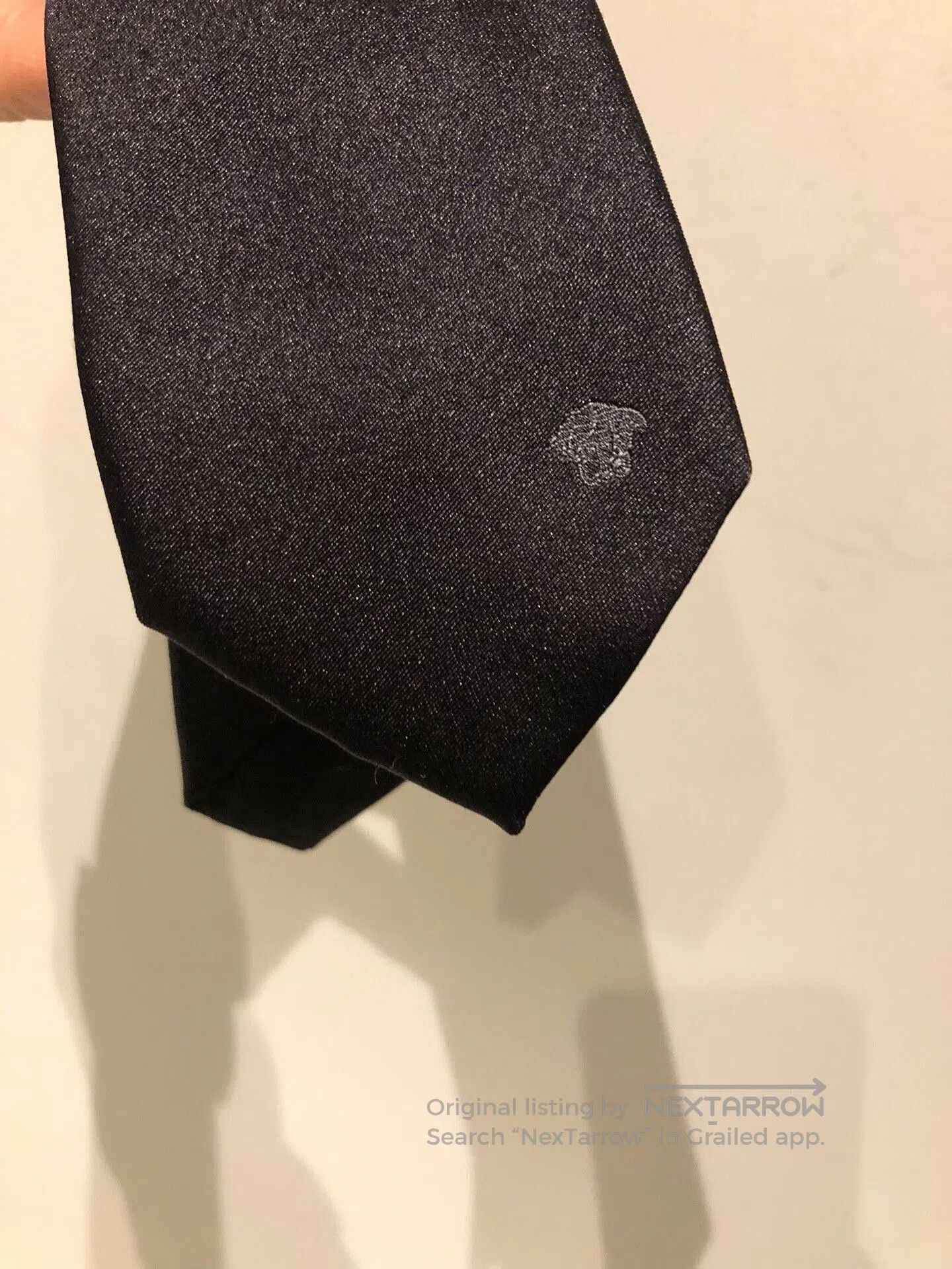 Versace Versace Silk Black Tie. Size ONE SIZE - 7 Thumbnail